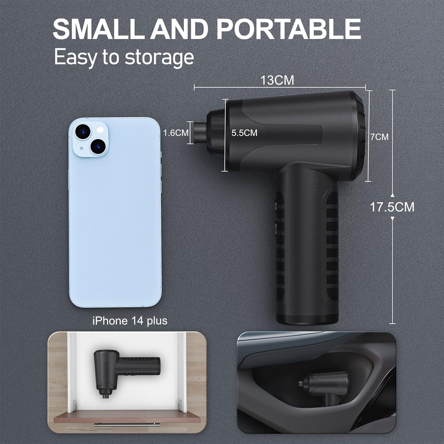 Soplador de Aire Comprimido Eléctrico OGMAPLE AD37-BL 4500mAh