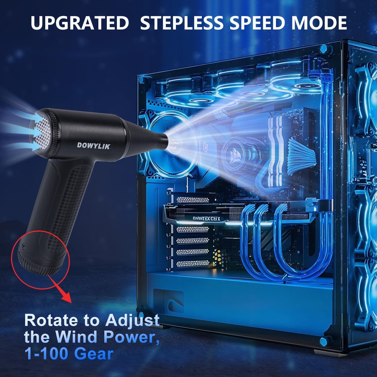 Soplador de Aire Comprimido DOWYLIK N01 Recargable 3300mAh