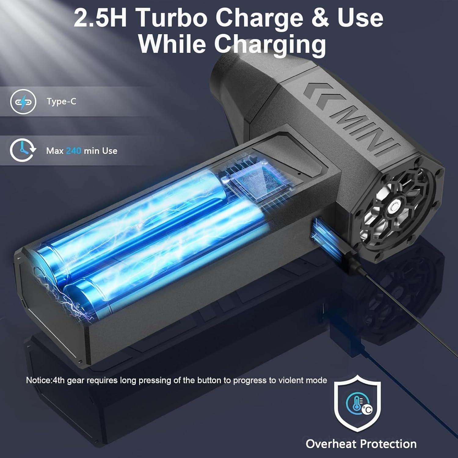 Soplador de Aire Inalámbrico LEEPEE X3 130,000RPM Mini Ventilador