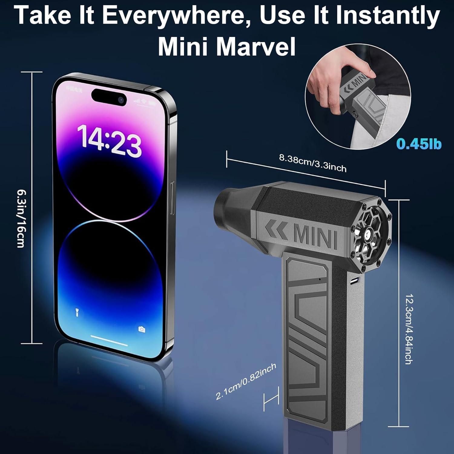 Soplador de Aire Inalámbrico LEEPEE X3 130,000RPM Mini Ventilador