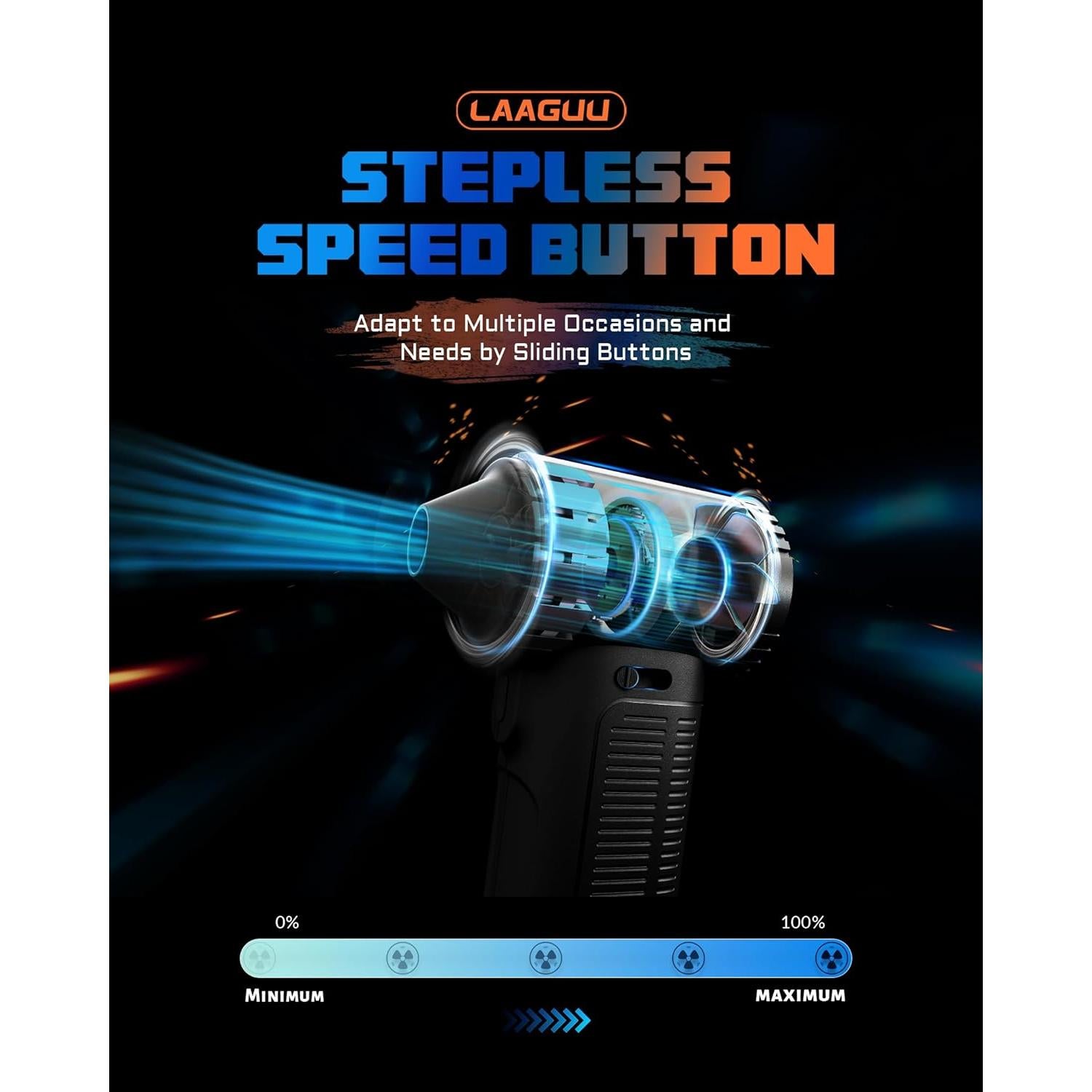 Soplador de Aire Comprimido Eléctrico Laaguu F11 130000RPM