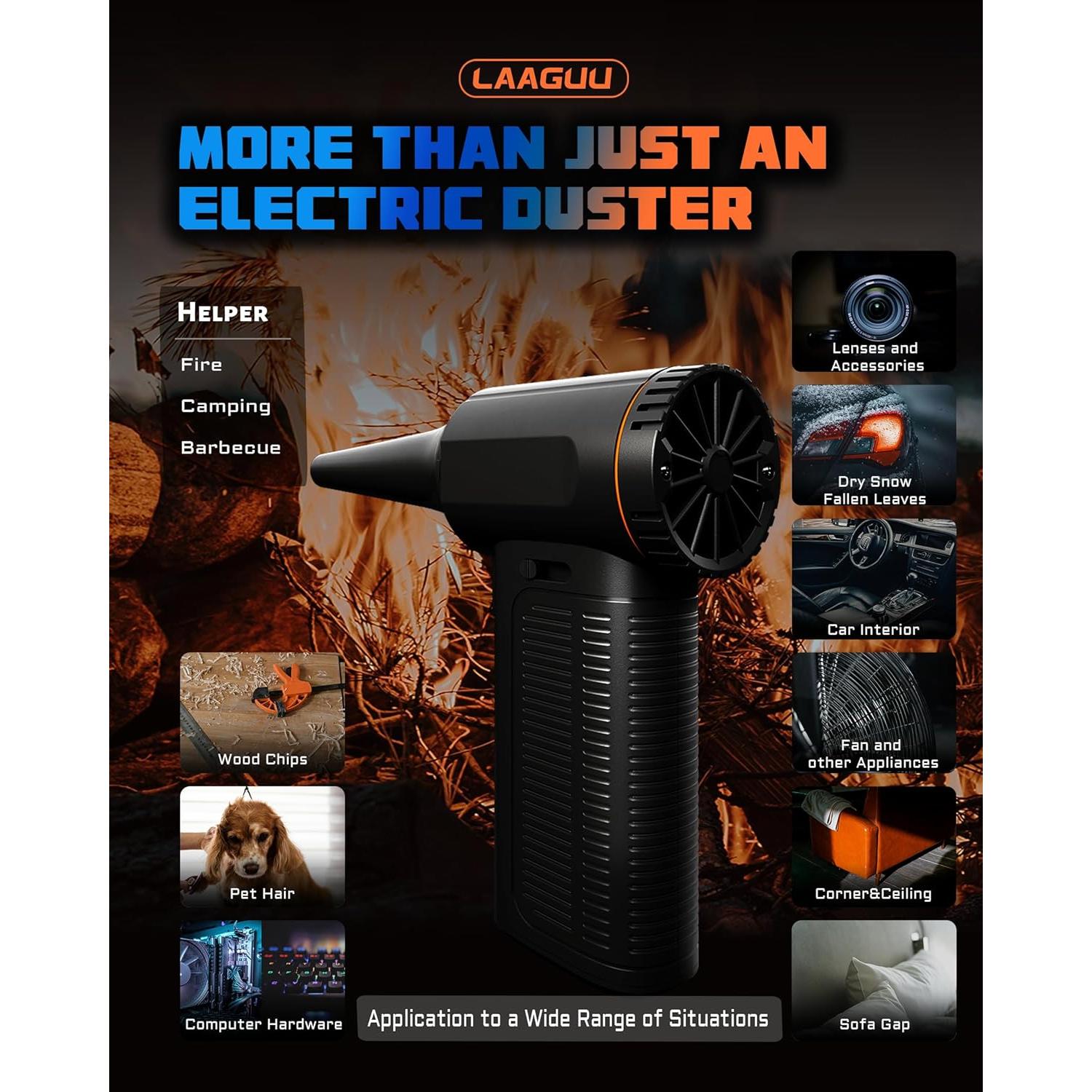 Soplador de Aire Comprimido Eléctrico Laaguu F11 130000RPM