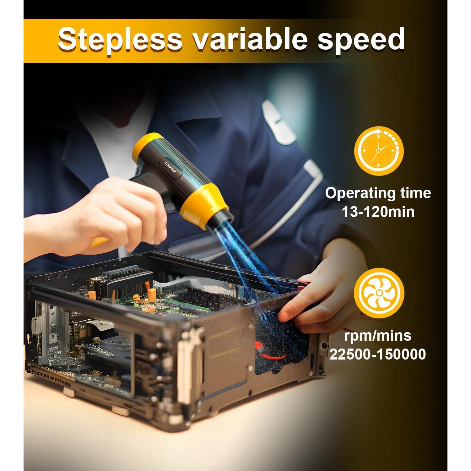 Soplador de Aire Comprimido Eléctrico Audkotyn JT168 150000 RPM