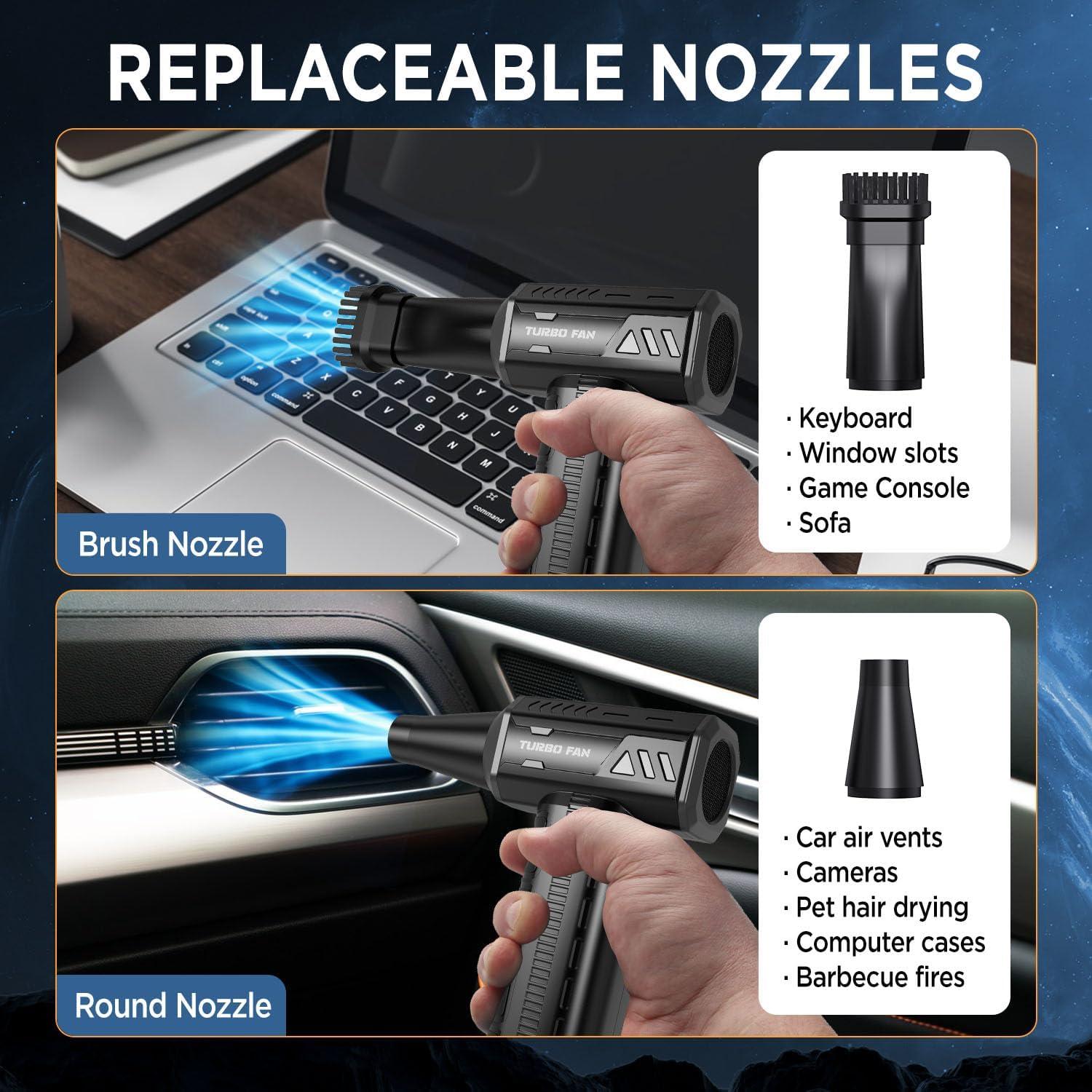 Soplador de Aire Comprimido CAGIWIRU 300000RPM Recargable