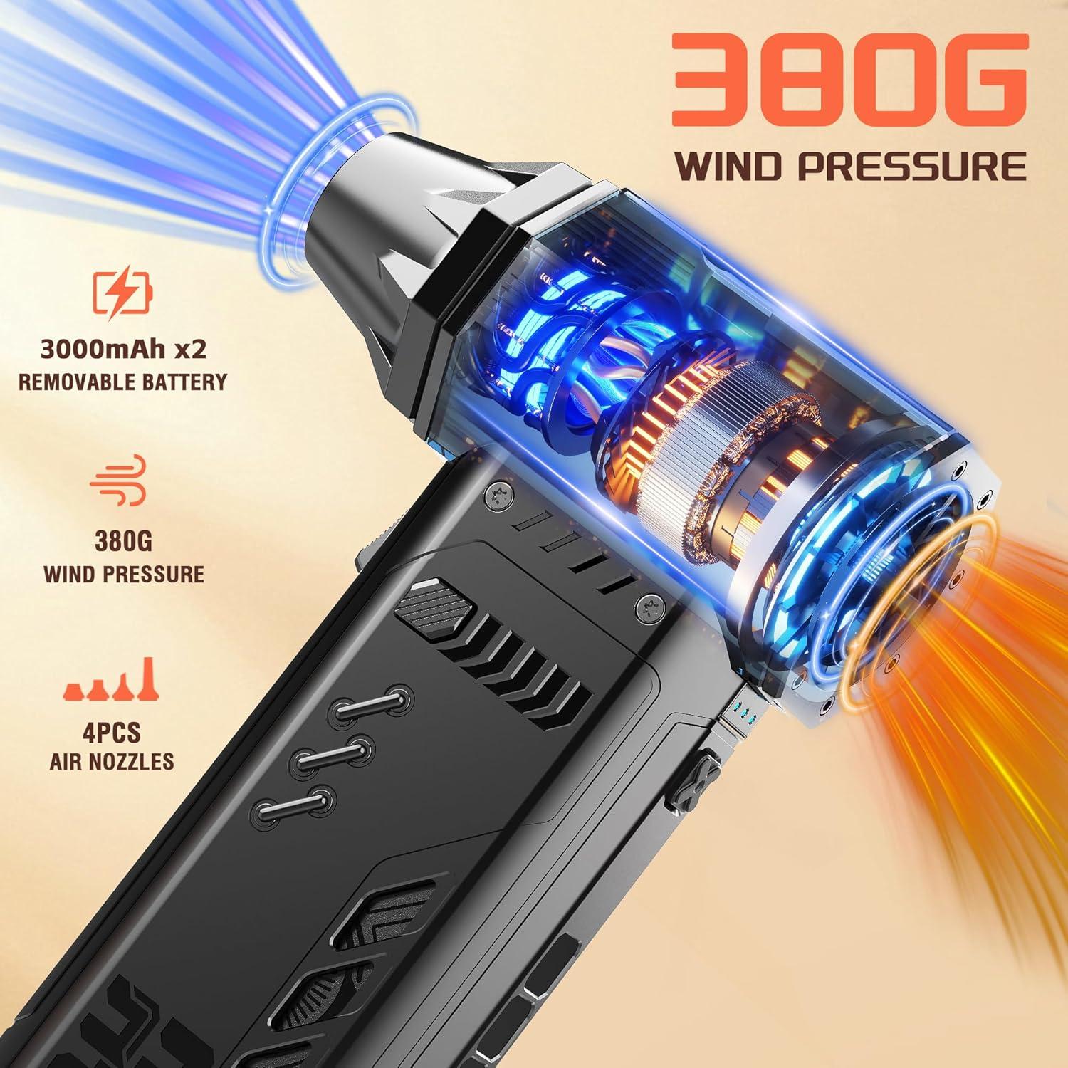 Soplador de Aire Inalámbrico JUFINX X301MAX 250000 RPM