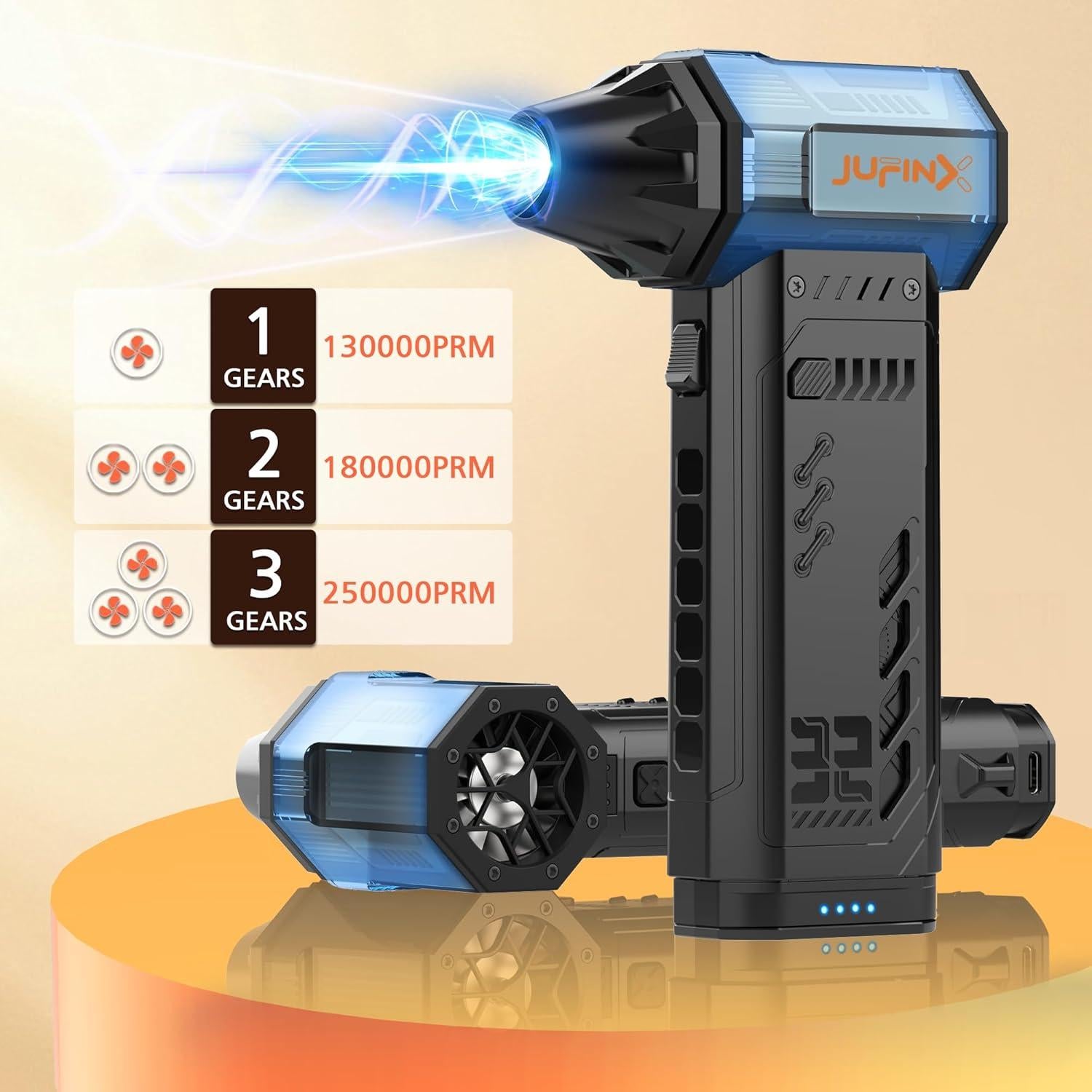 Soplador de Aire Inalámbrico JUFINX X301MAX 250000 RPM
