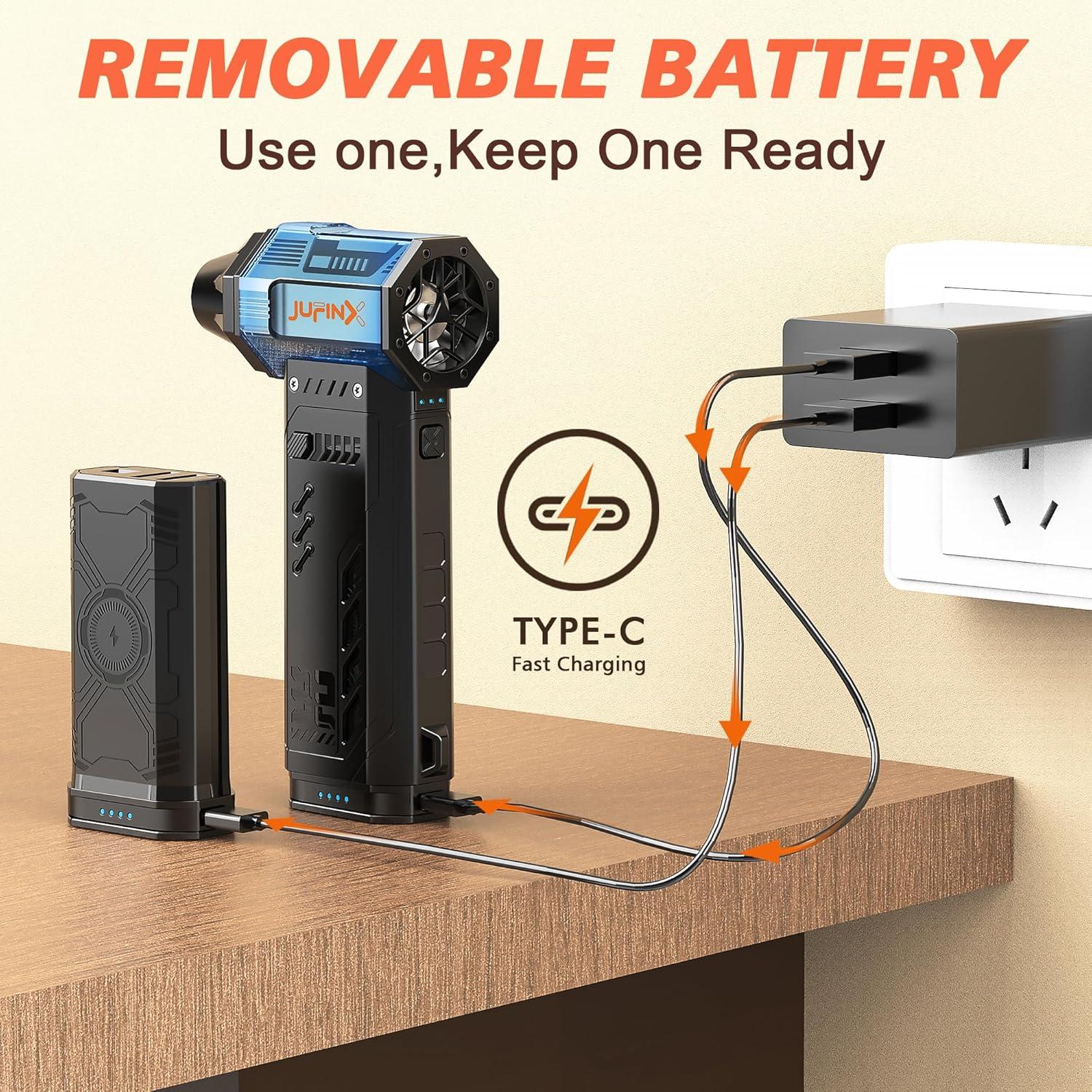 Soplador de Aire Inalámbrico JUFINX X301MAX 250000 RPM