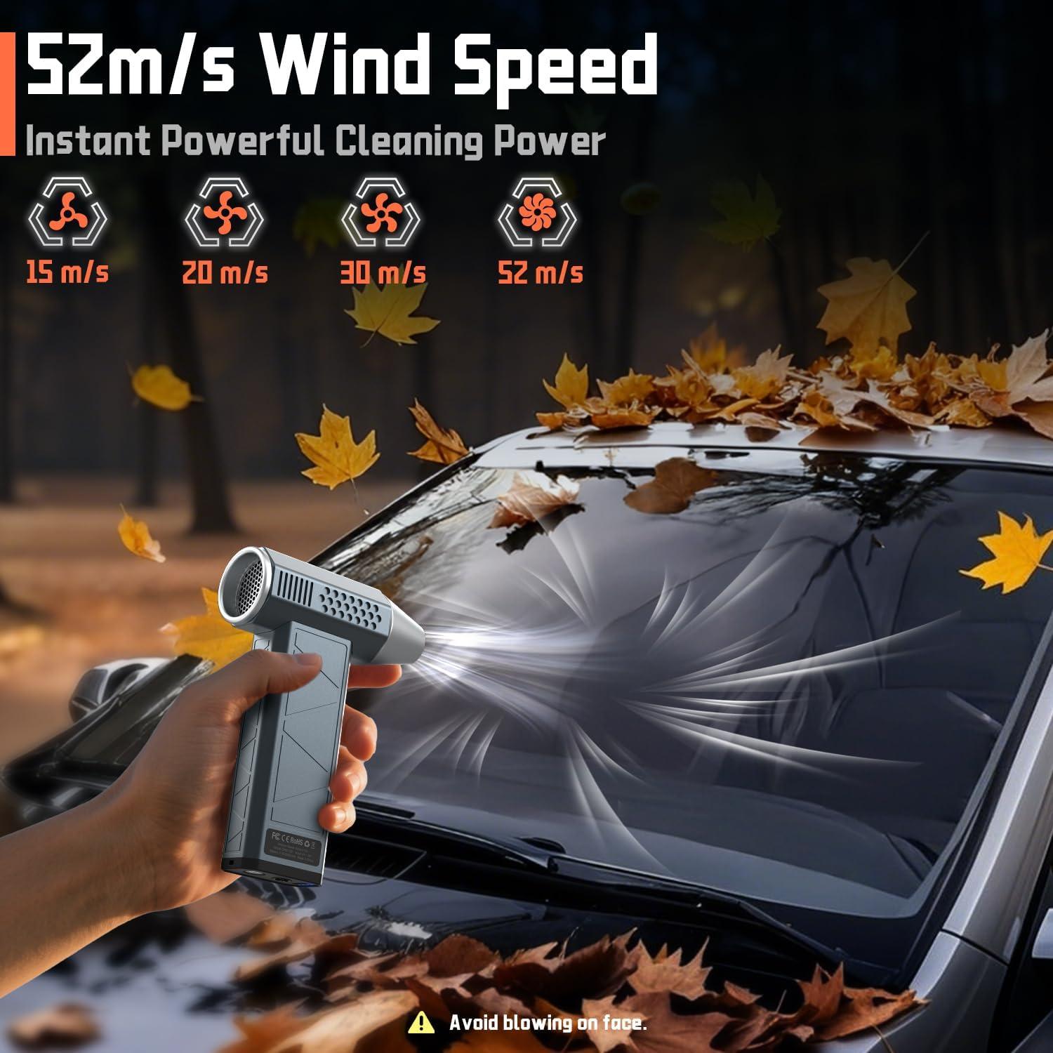 Soplador de Aire Eléctrico WNH 360000RPM 52m/s 4 Velocidades