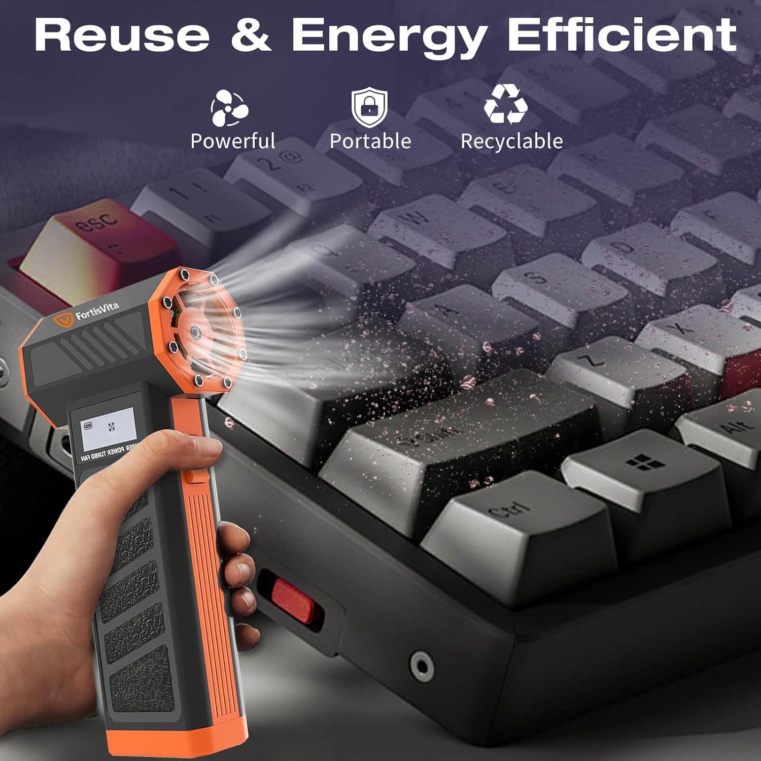 Soplador de Aire Comprimido FortisVita P30 Recargable 0.48kg