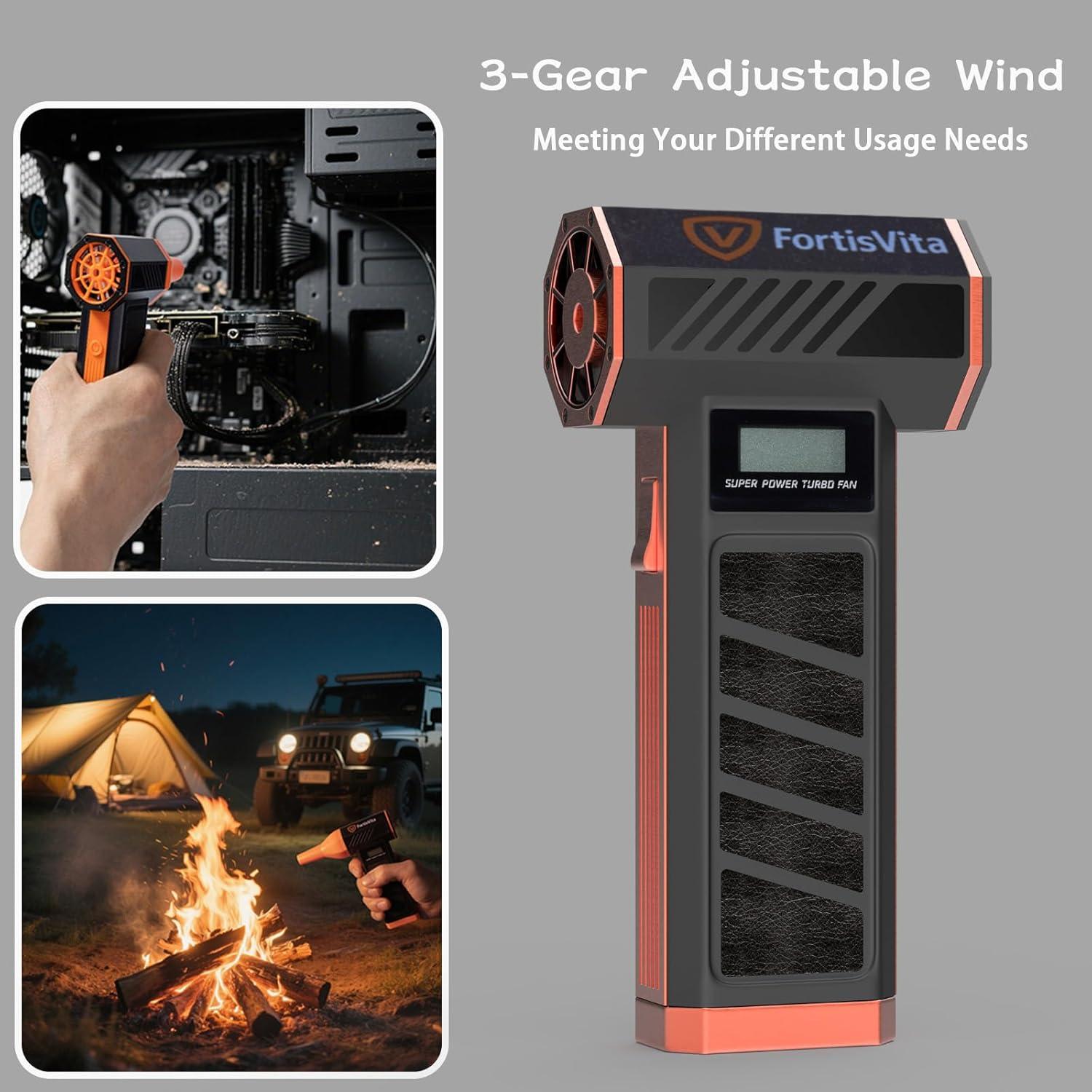 Soplador de Aire Comprimido FortisVita P30 Recargable 0.48kg