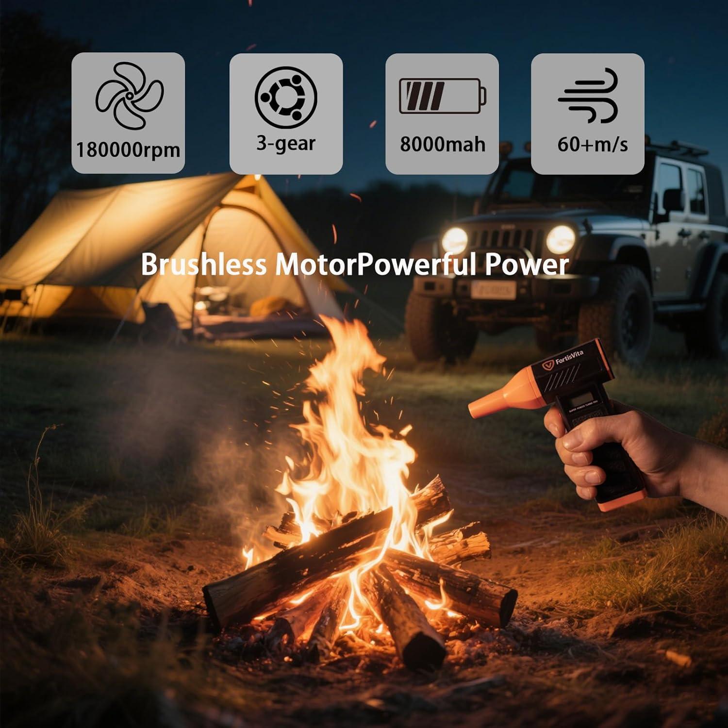 Soplador de Aire Comprimido FortisVita P30 Recargable 0.48kg