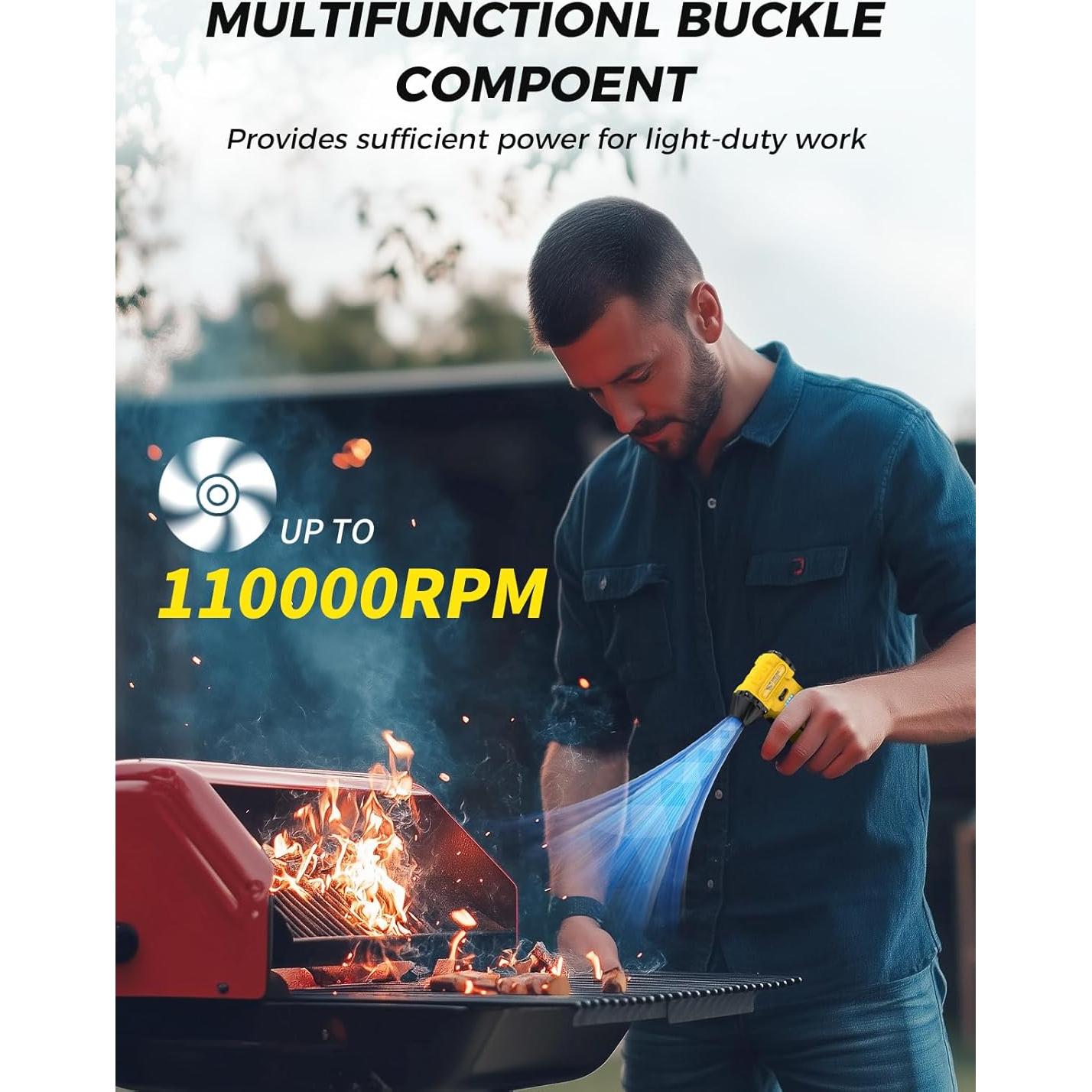 Soplador de Aire Comprimido Smiling Shark JF-02 Inalámbrico 110000 RPM