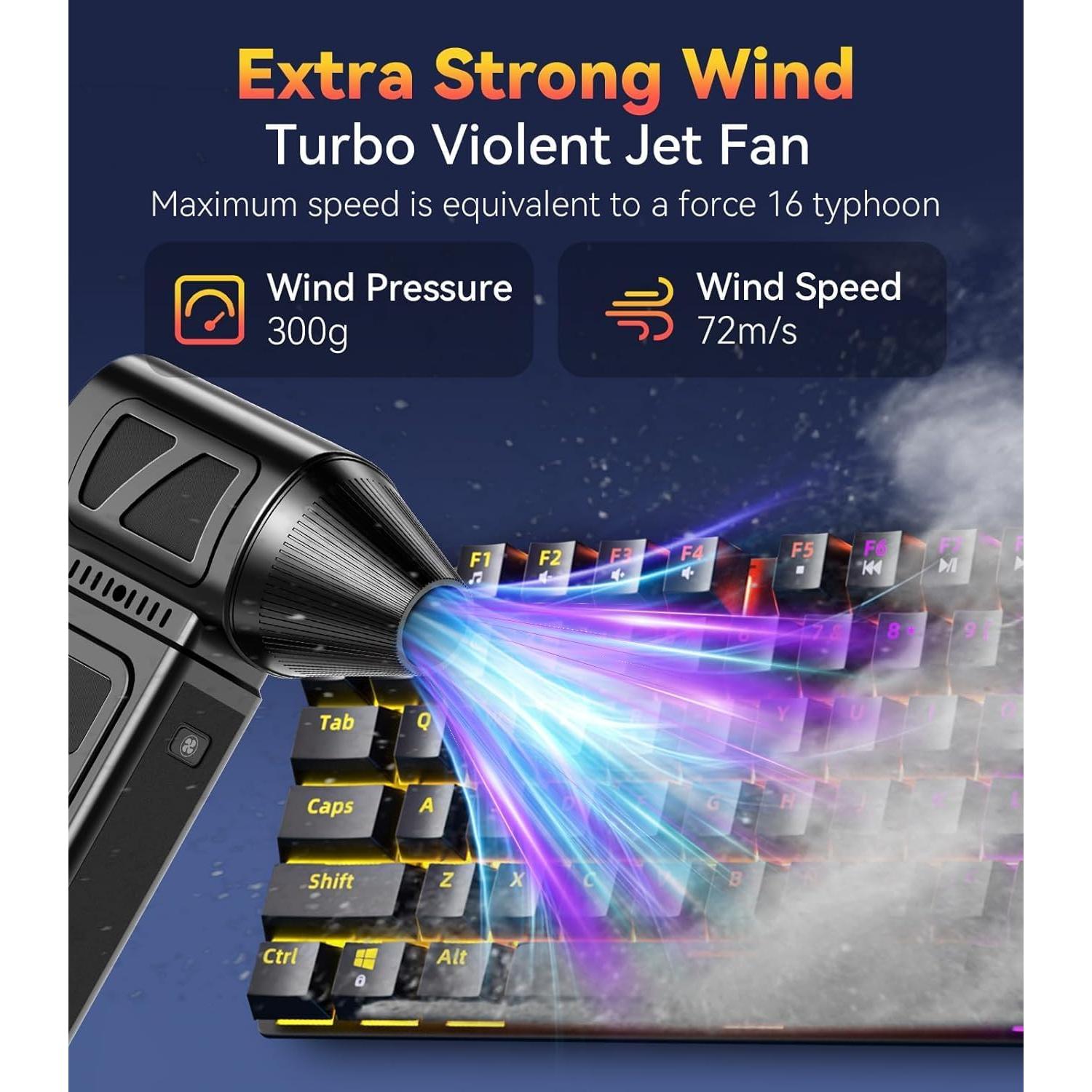 Soplador de Aire Comprimido YUHUO B01 360000 RPM Recargable