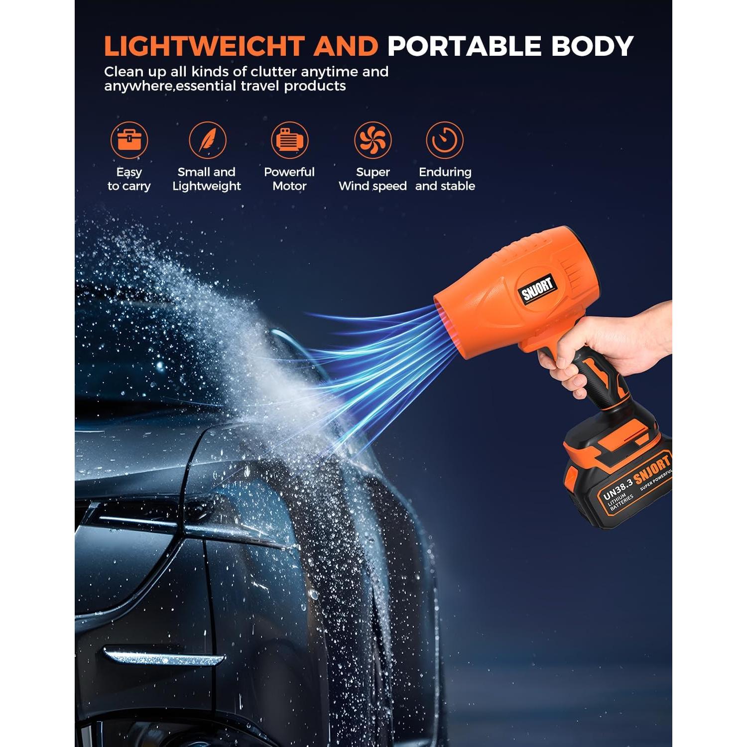 Soplador de Hojas Inalámbrico SNJORT S7MAX-L 500,000 RPM