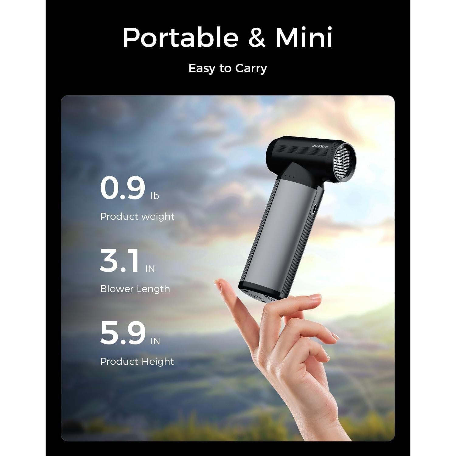 Soplador de Aire Eléctrico EG evgoer RS11 180000RPM 10000mAh