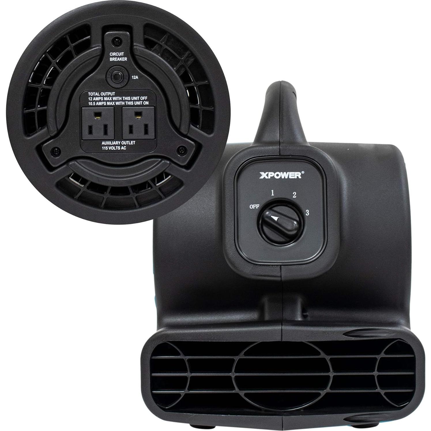 Soplador de Aire XPOWER P-80A 138W 600 CFM Negro