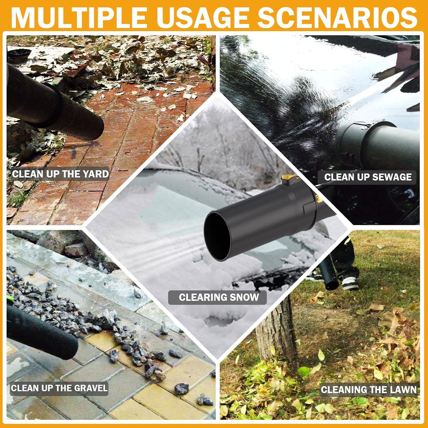 Soplador de Hojas Inalámbrico Sihuird 21V 680CFM 3 Velocidades