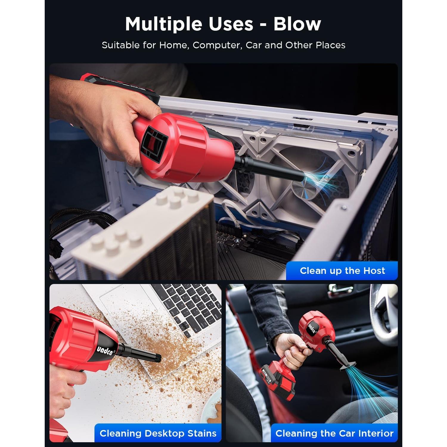 Soplador de Aire Comprimido UADCA 200,000 RPM 20V Portátil