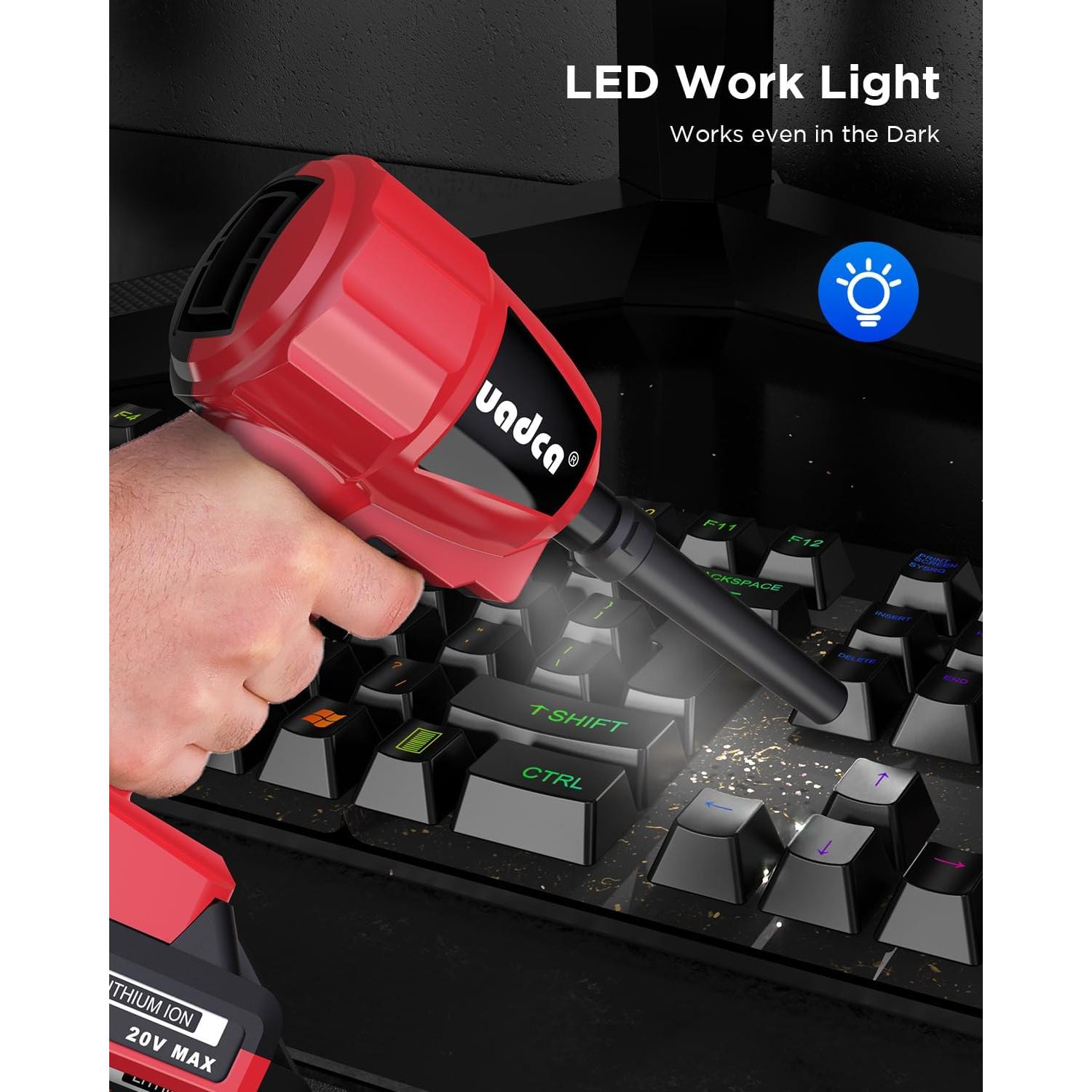 Soplador de Aire Comprimido UADCA 200,000 RPM 20V Portátil