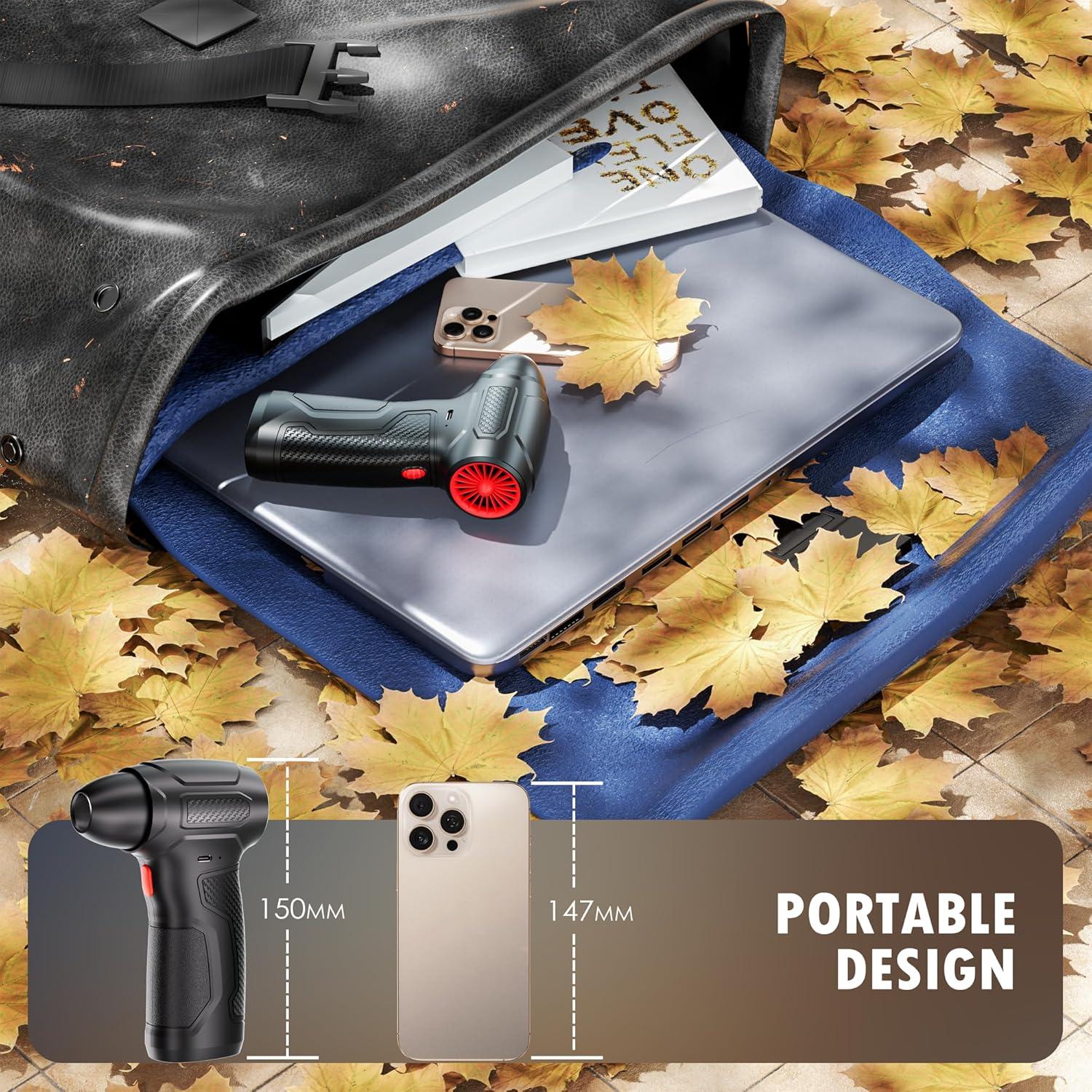 Soplador de Aire Comprimido KUECU X1 Inalámbrico 200000 RPM