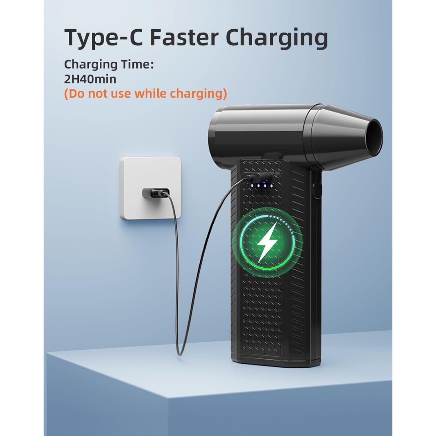 Soplador de Aire Eléctrico FOURQ F4 - 130000 RPM, 4 Velocidades