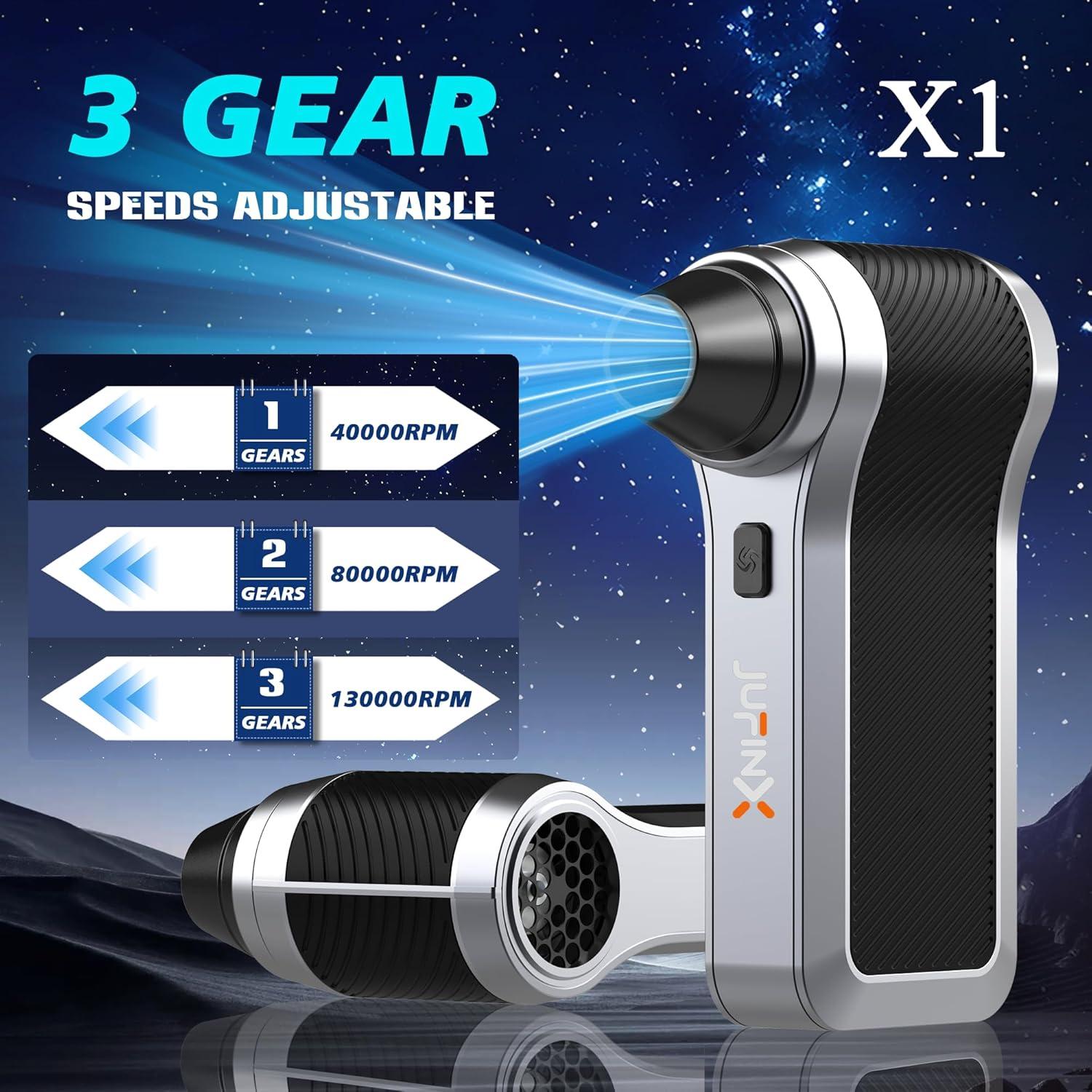 Soplador de Aire Eléctrico JUFINX X1 130000 RPM 3 Velocidades