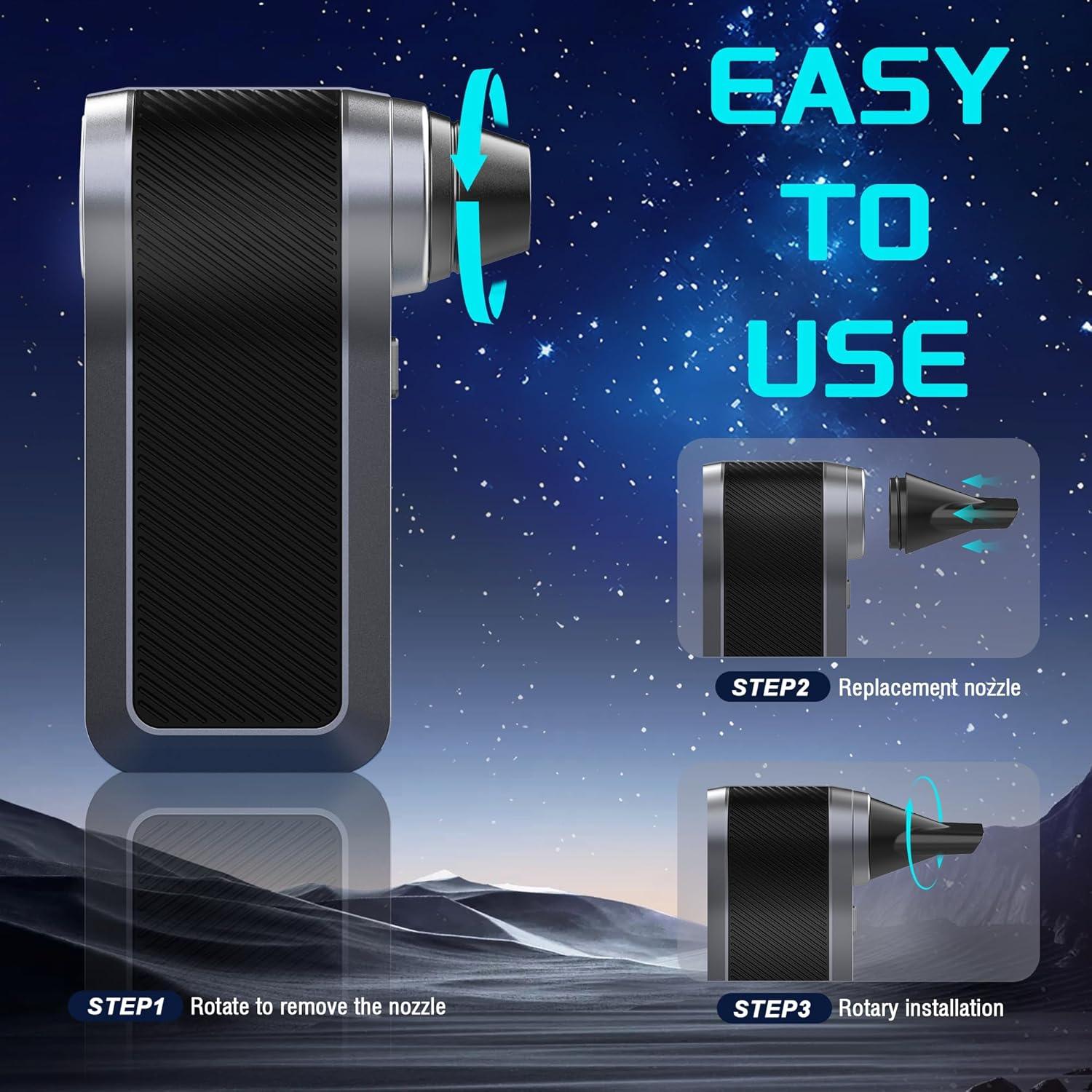 Soplador de Aire Eléctrico JUFINX X1 130000 RPM 3 Velocidades