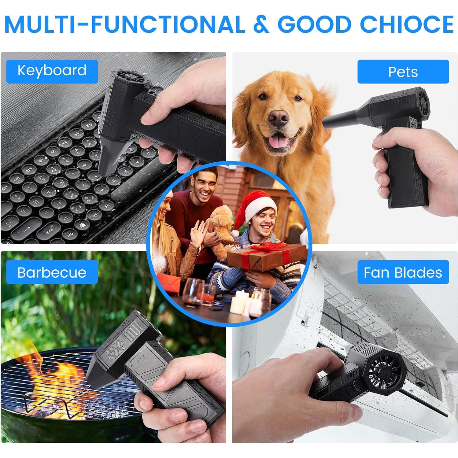 Soplador de Aire Eléctrico Recargable Yontriyo 3 Velocidades