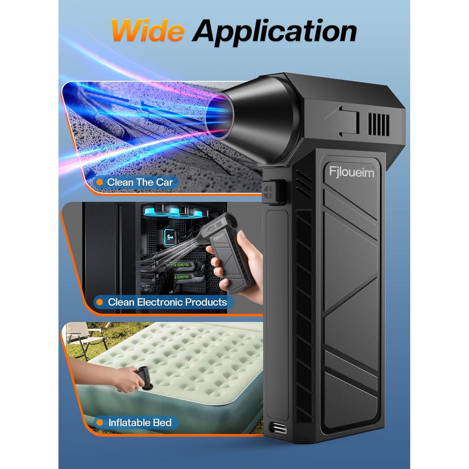 Soplador de Aire Comprimido Fjloueim S7 4 Velocidades 130000RPM