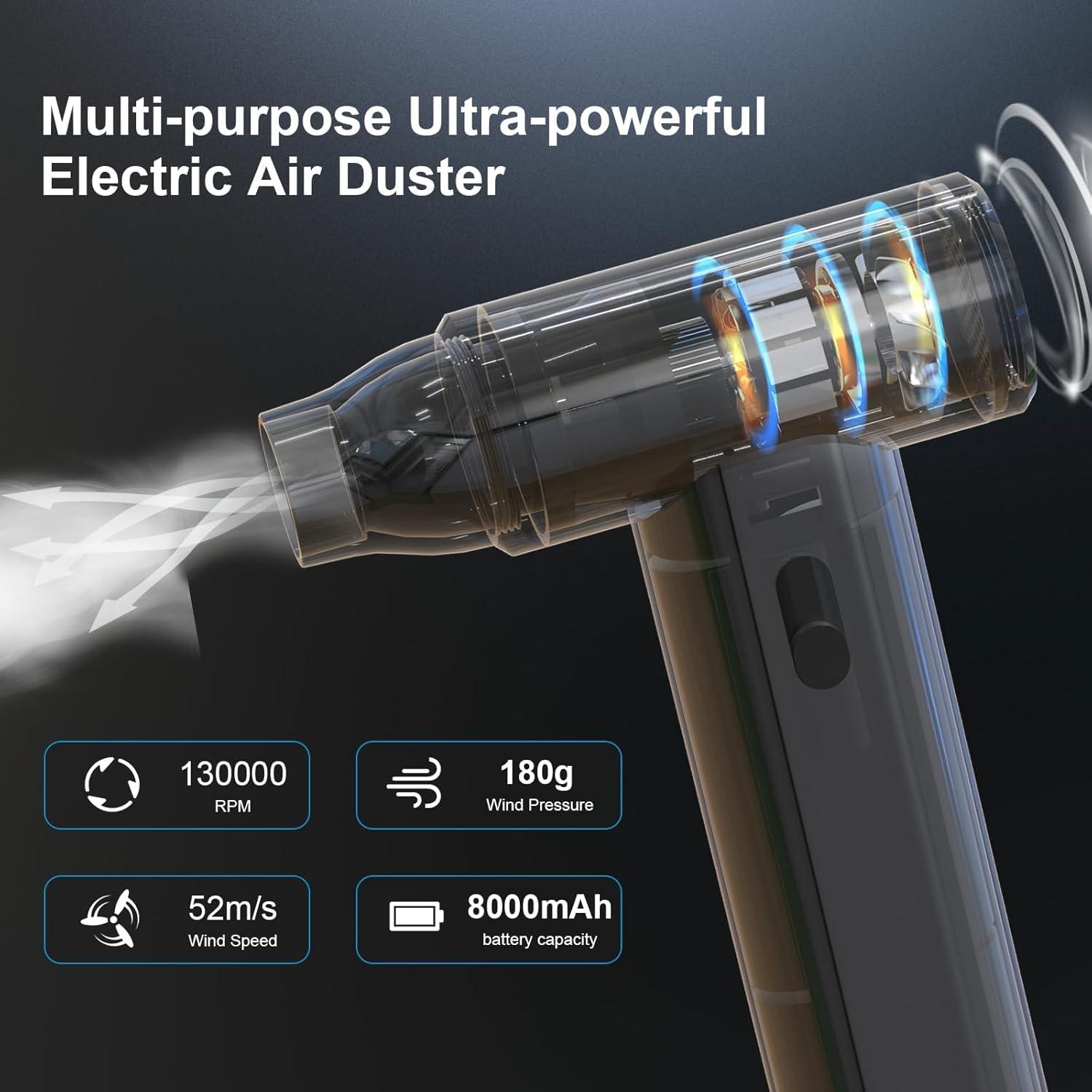 Soplador de Aire Comprimido Smile Forest J02 130000 RPM Plata