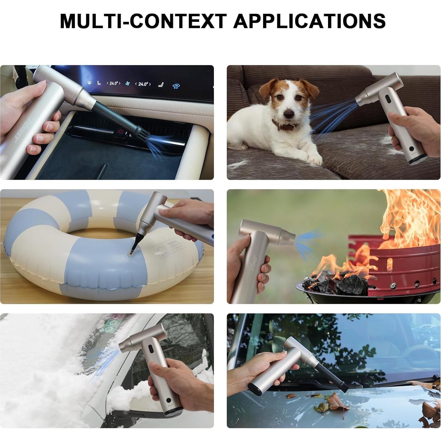 Soplador de Aire Comprimido Smile Forest J02 130000 RPM Plata