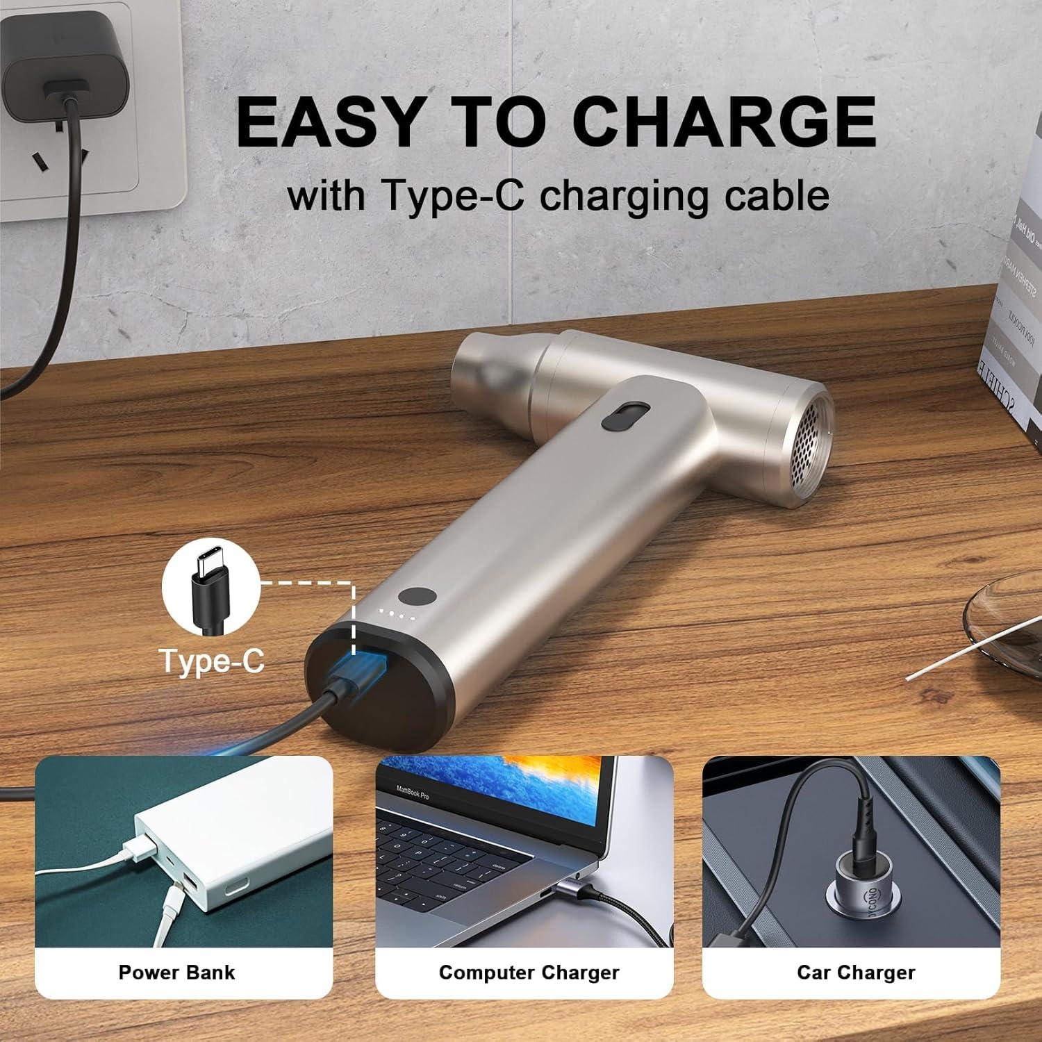 Soplador de Aire Comprimido Smile Forest J02 130000 RPM Plata