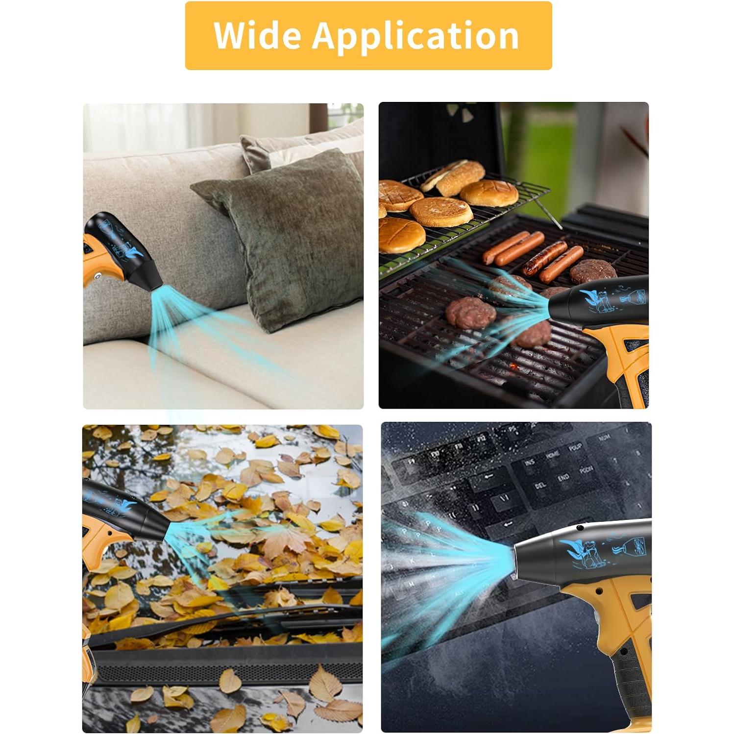 Soplador de Aire Seco Portátil Hellsehen 20V 50000 RPM