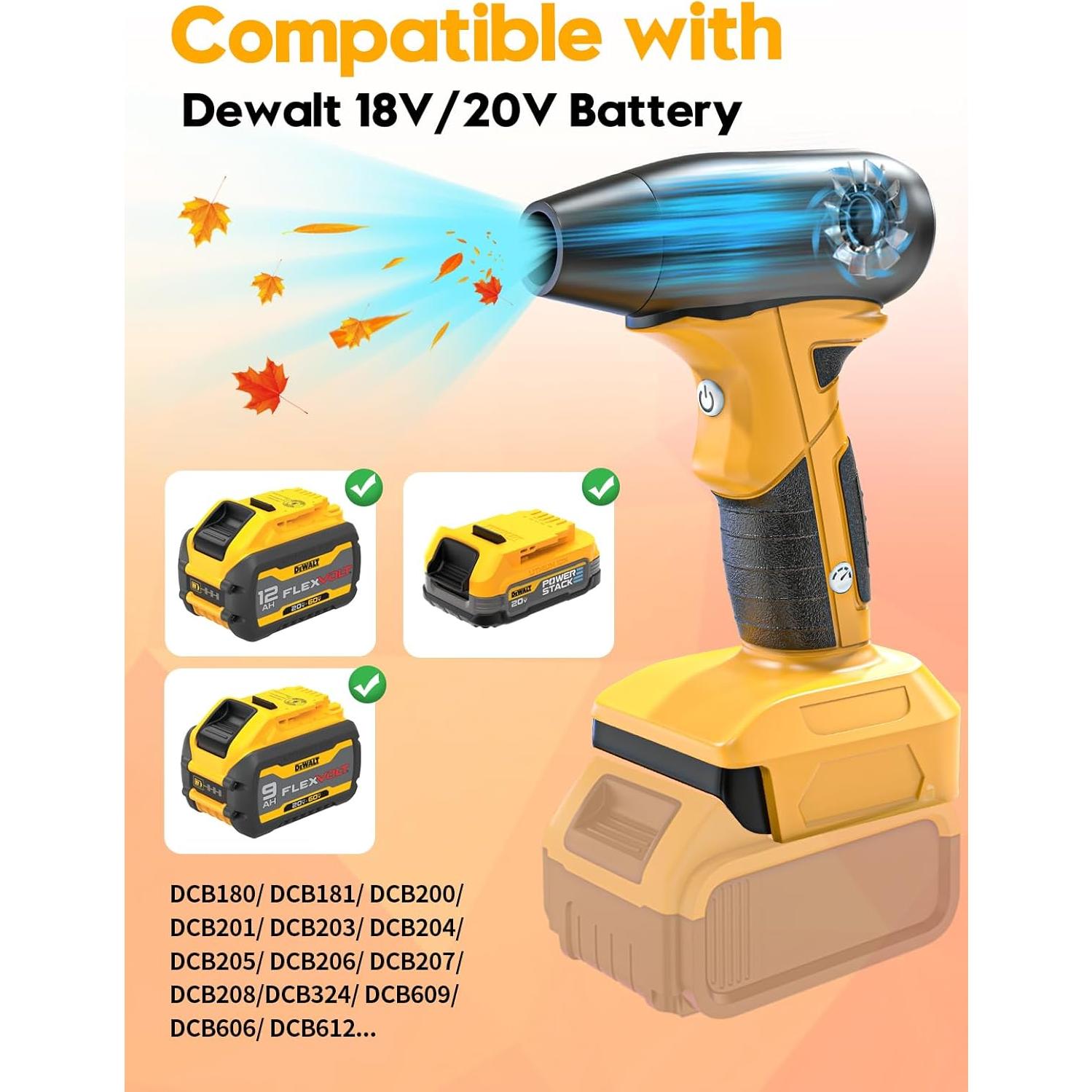 Soplador de Aire Seco Portátil Hellsehen 20V 50000 RPM