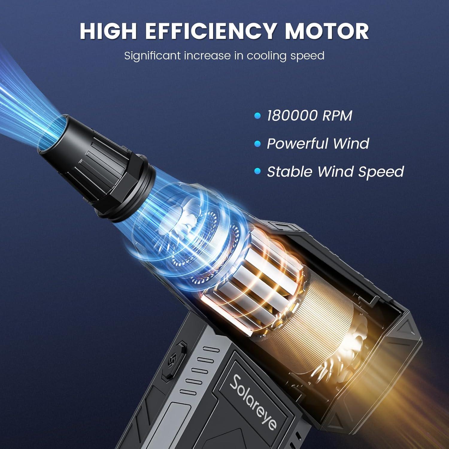 Soplador de Aire Comprimido Solareye X13-US 180000 RPM 3 Velocidades