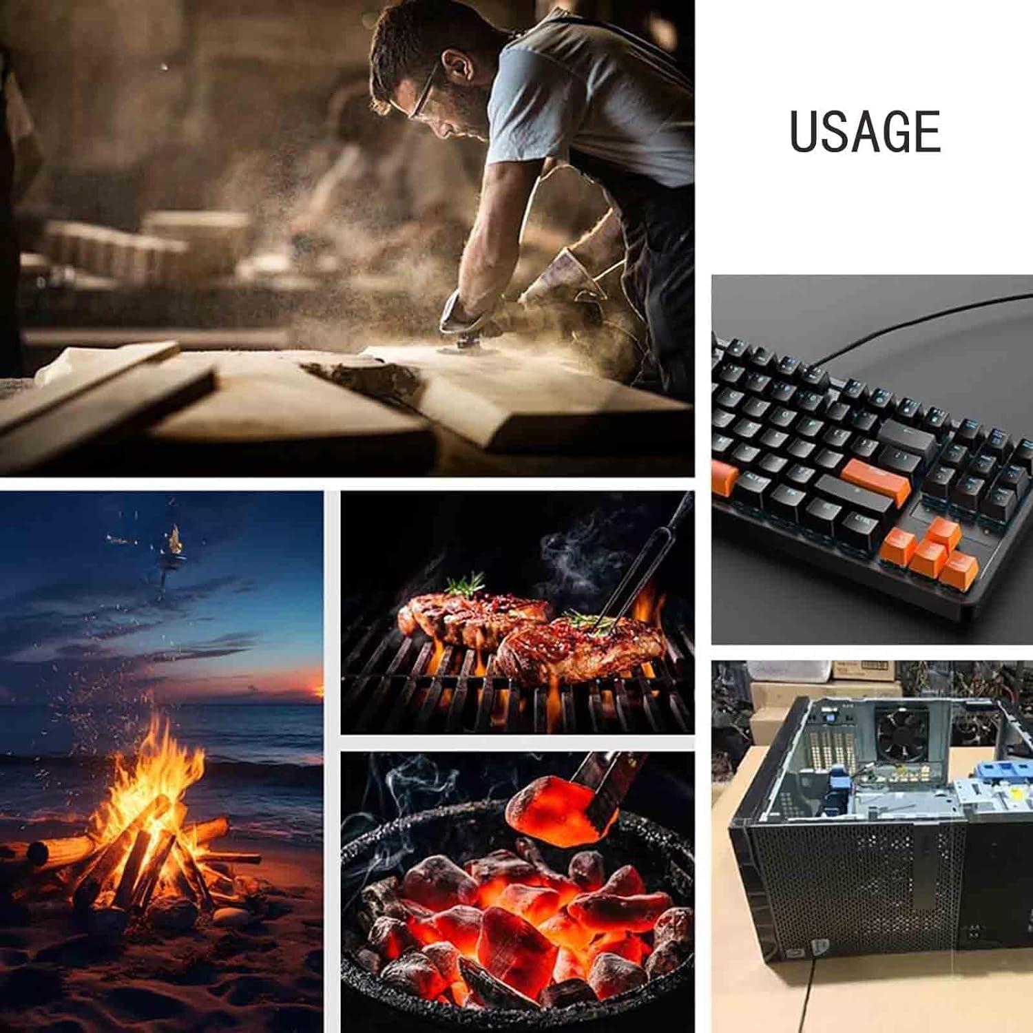 Soplador de Aire Portátil Yokacor JF-002b 130,000 RPM 52 m/s