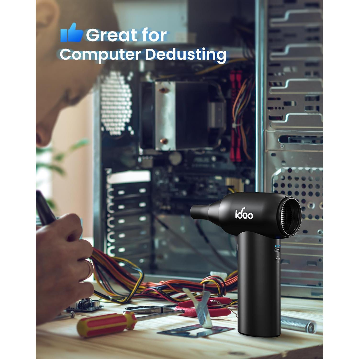 Soplador de Aire Comprimido iDOO I-G-02 Mini Portátil 3 Velocidades