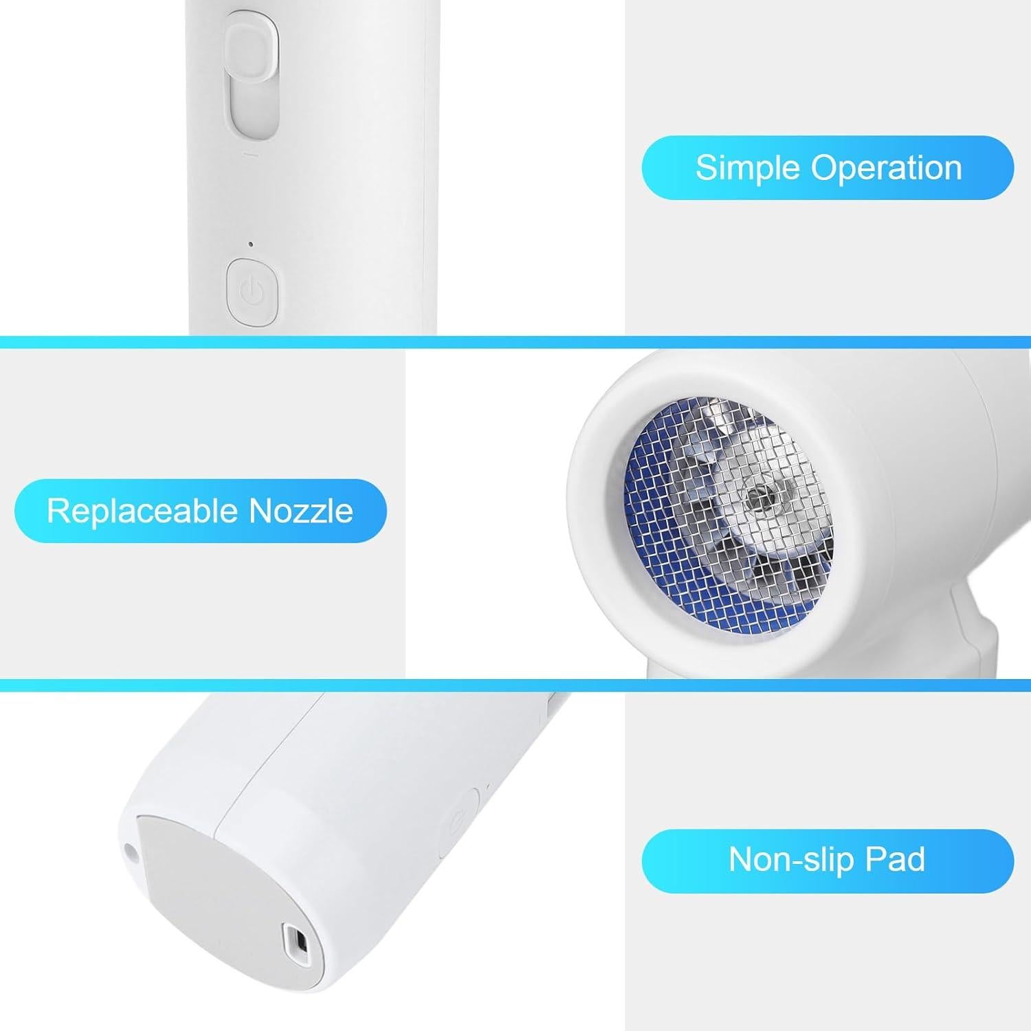 Soplador de Aire Comprimido Ejoyous 80000RPM Portátil Blanco