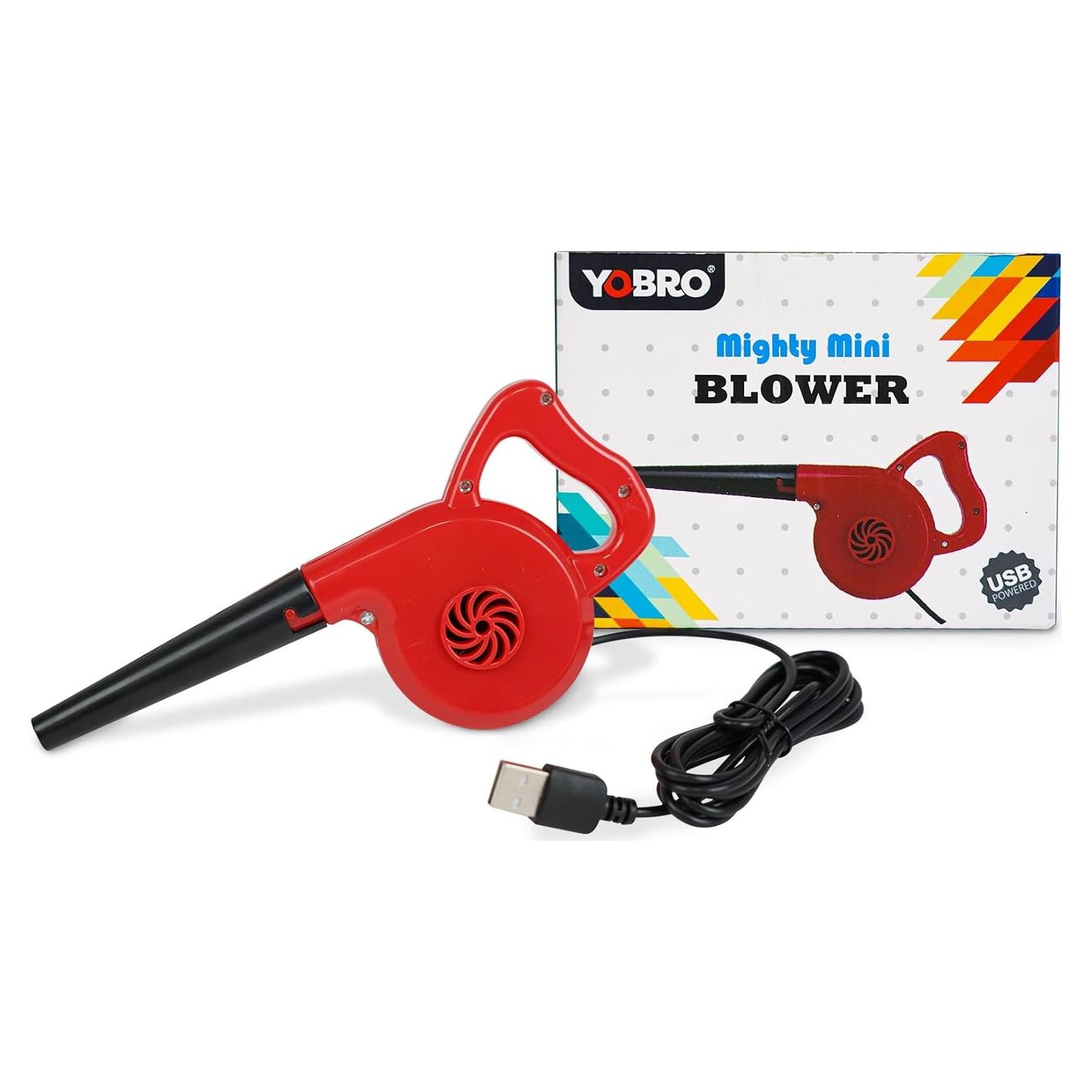 YOBRO Mighty Mini Blower,Fluid Art Tiny Simulated Blower,Real Working Blower,USB Powered,Wonderfully for Acrylic Paint Blowing & Alcohol Ink Art