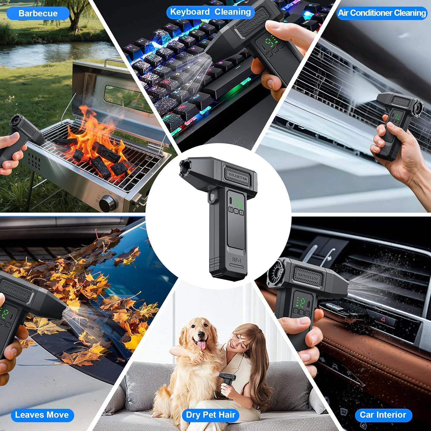 Mini Ventilador Turbo VVU&CCO BF-1 Inalámbrico 9 Velocidades