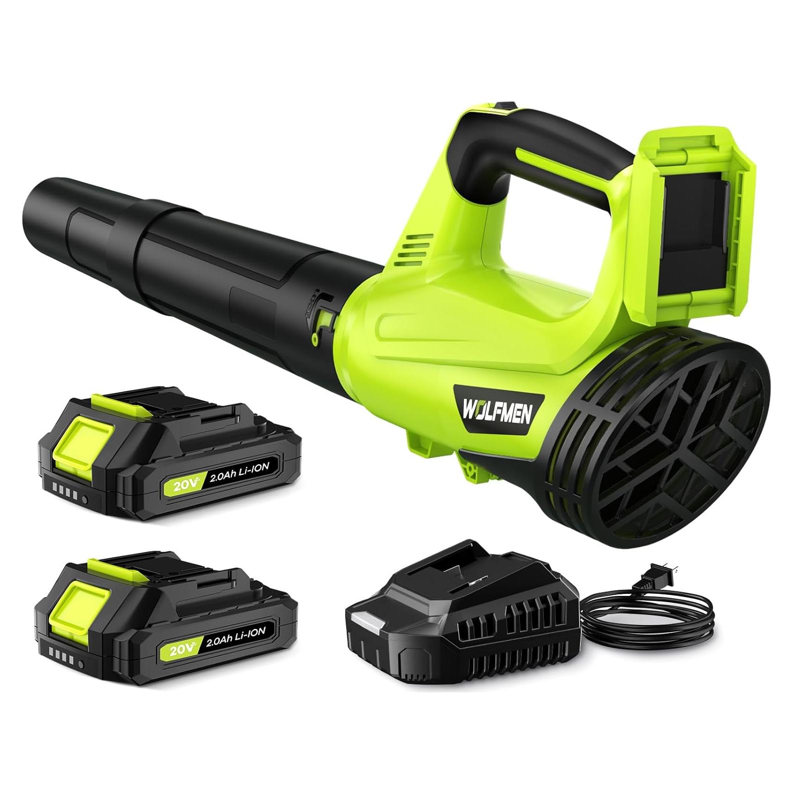 Soplador de Hojas Inalámbrico WOLFMEN LB-8197 20V 1.7kg