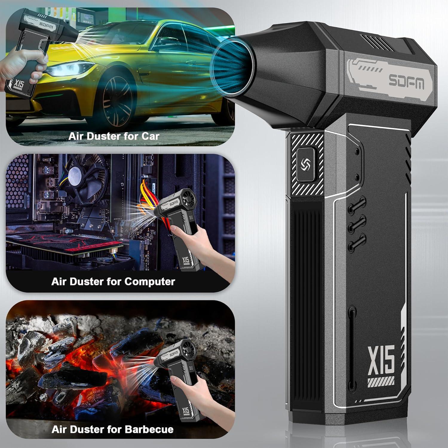 Soplador de Aire Comprimido SDFM X15 - 180,000 RPM Inalámbrico