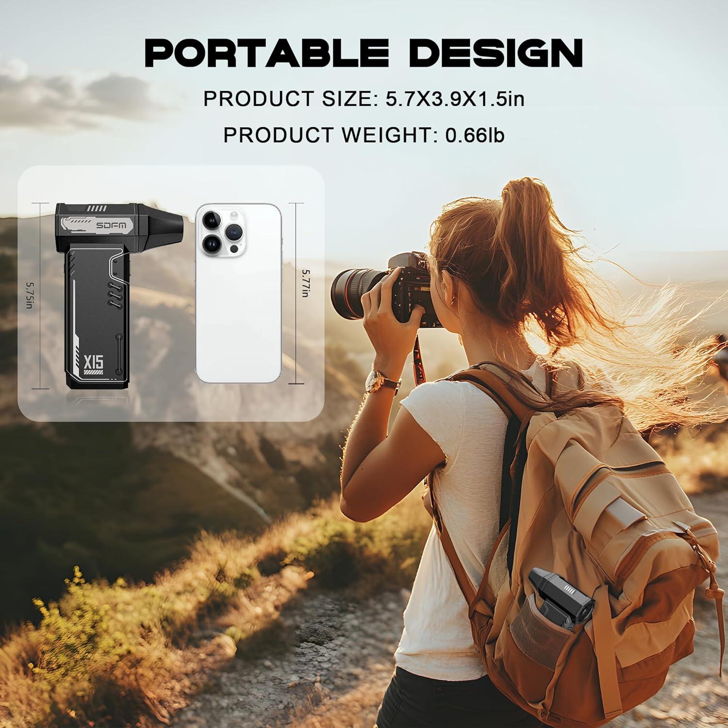 Soplador de Aire Comprimido SDFM X15 - 180,000 RPM Inalámbrico