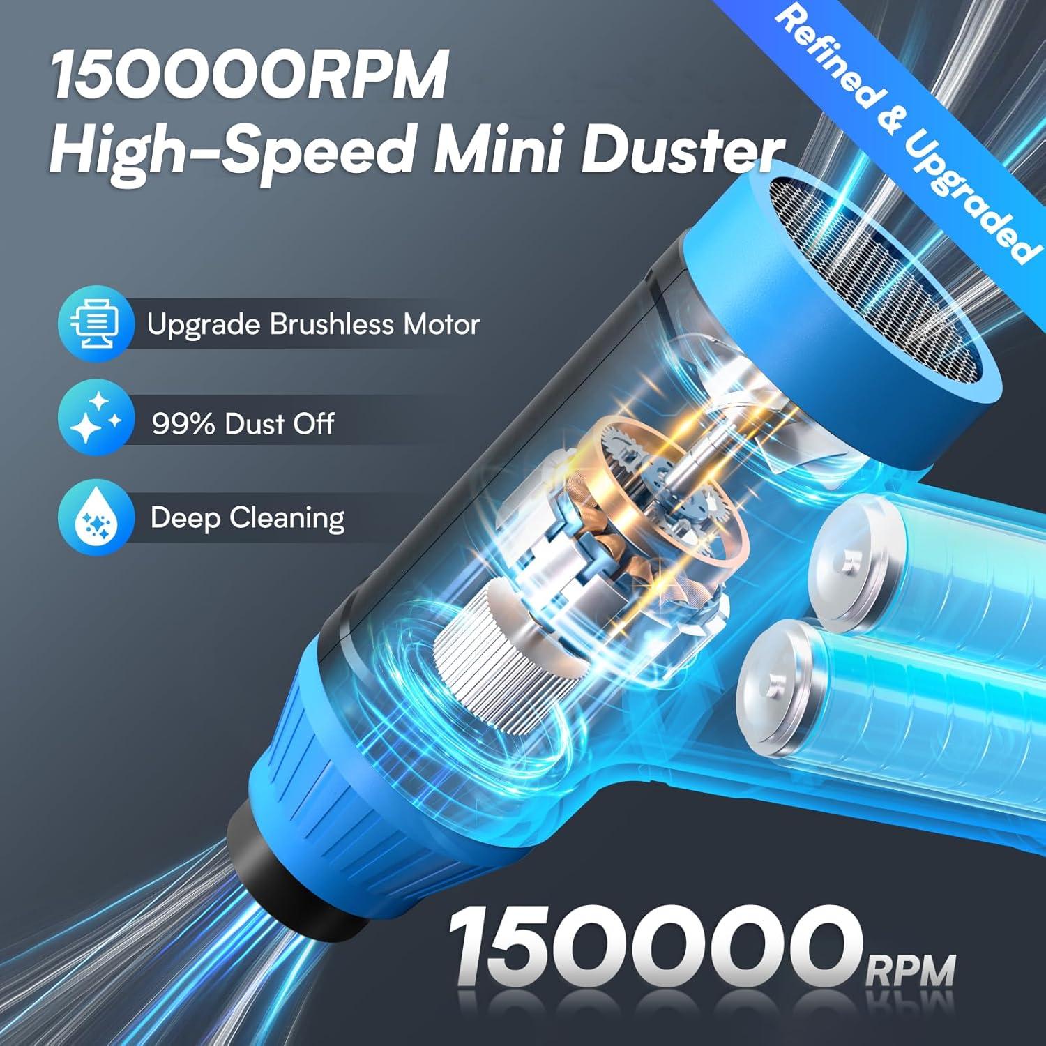 Soplador de Aire Comprimido Eléctrico FREETIM J02-B 150000 RPM