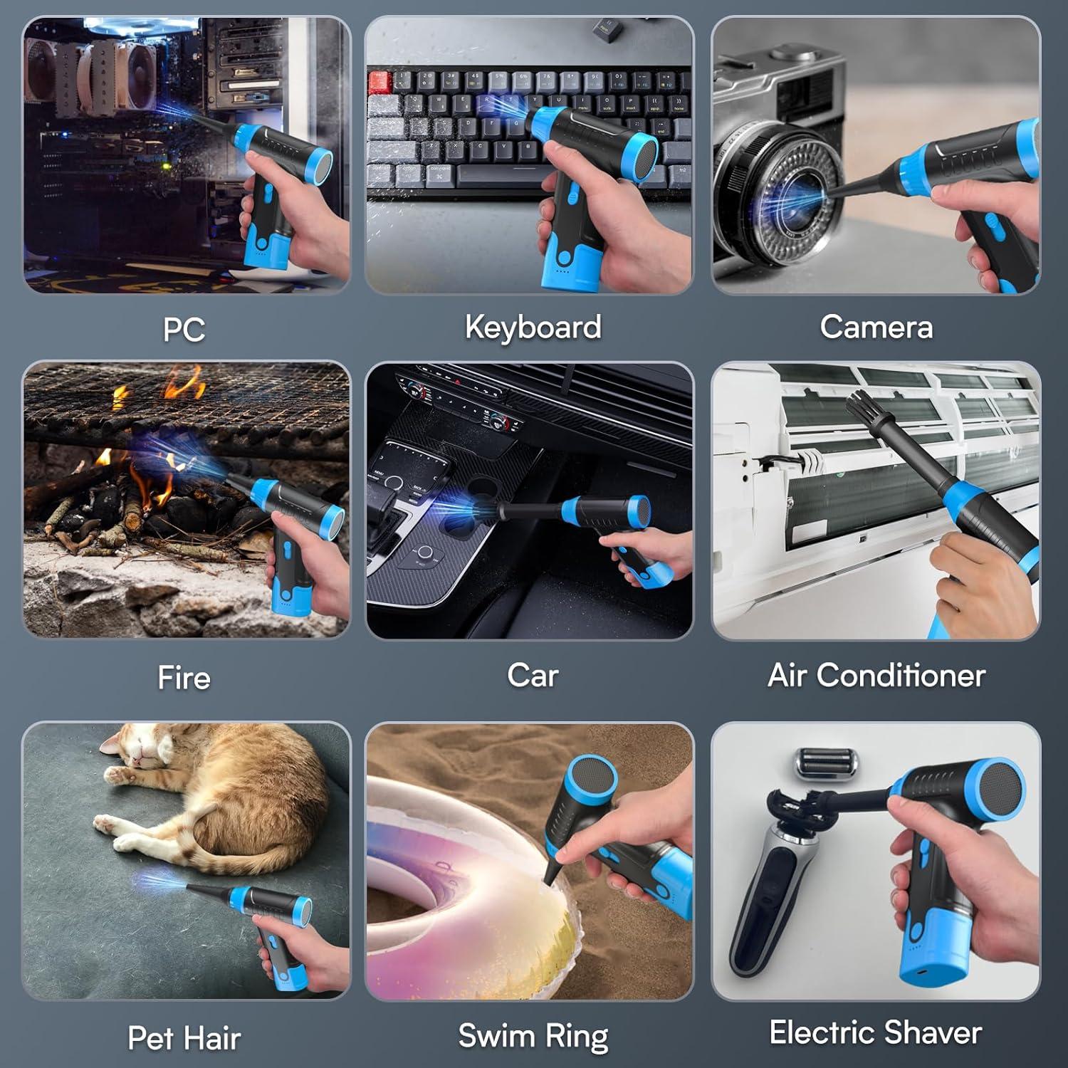 Soplador de Aire Comprimido Eléctrico FREETIM J02-B 150000 RPM