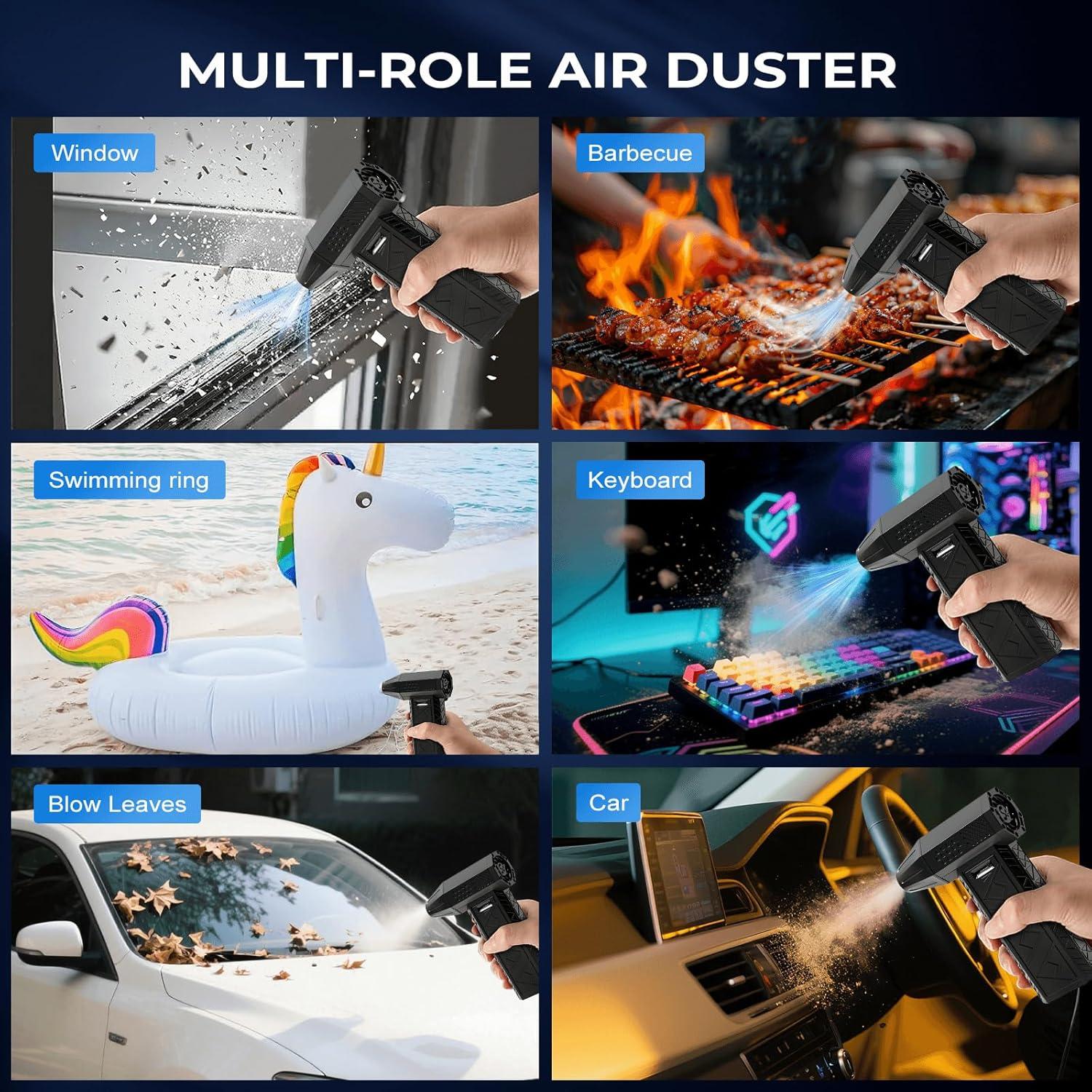 Soplador de Aire Comprimido y Aspiradora 2 en 1 Sevenchip