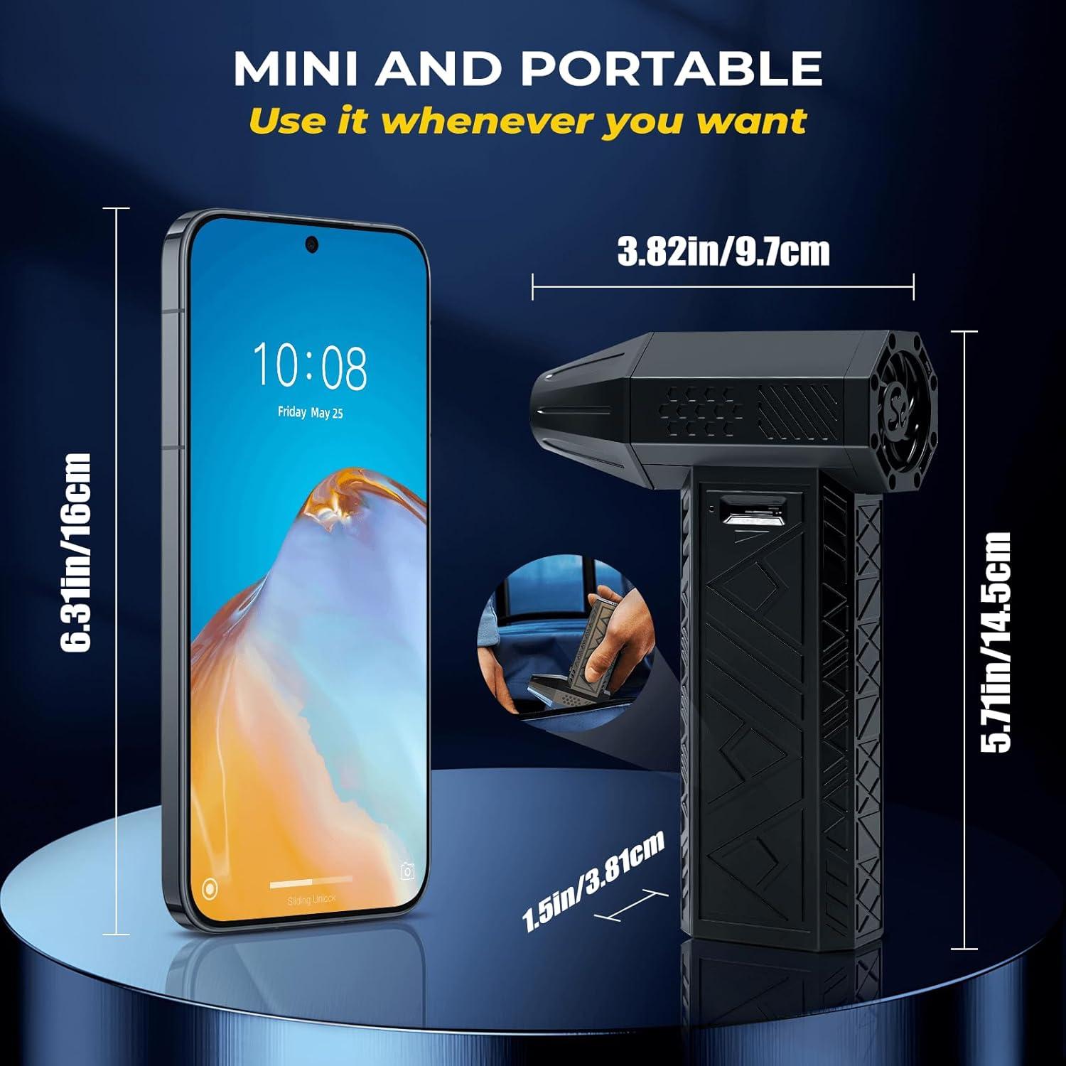 Soplador de Aire Comprimido y Aspiradora 2 en 1 Sevenchip