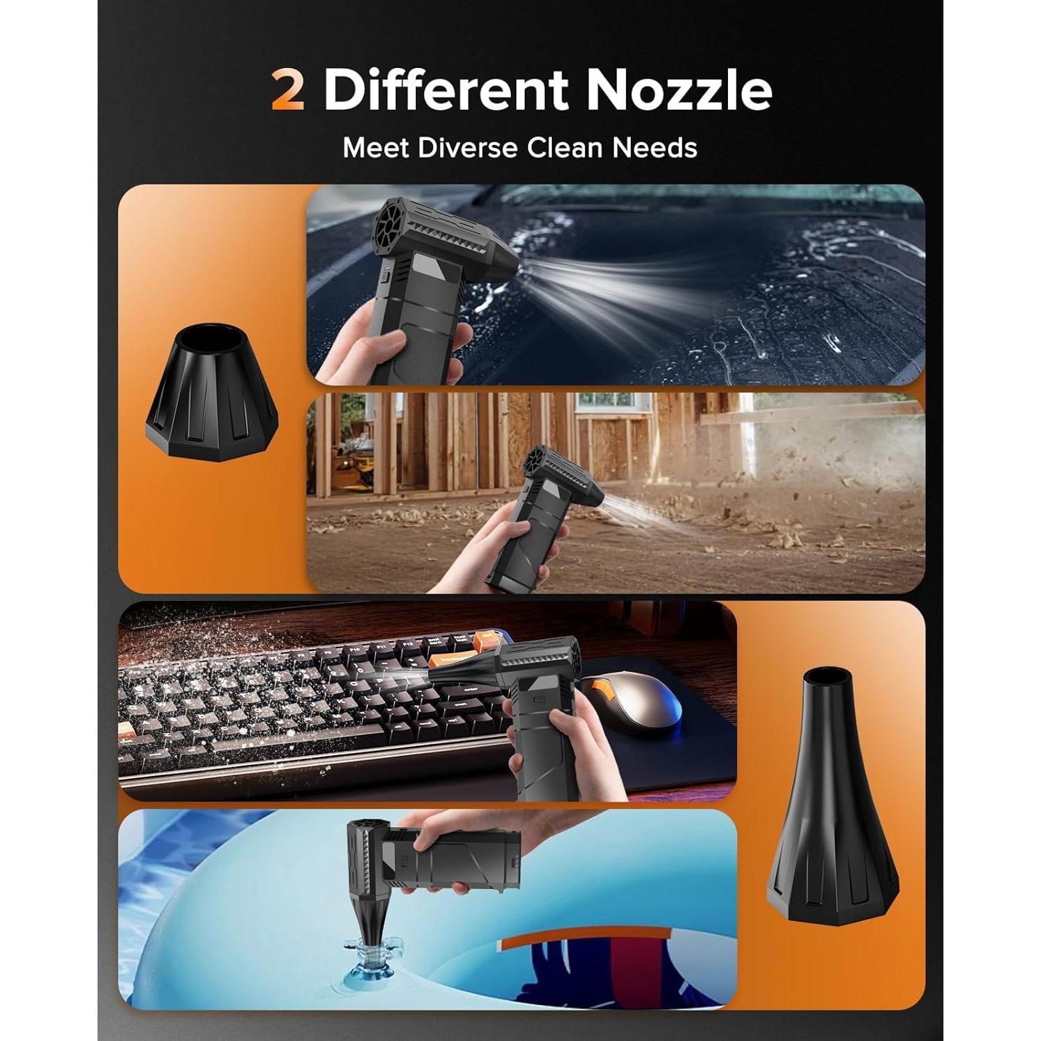 Soplador de Aire Eléctrico COSANO F3 Inalámbrico 220W 348g