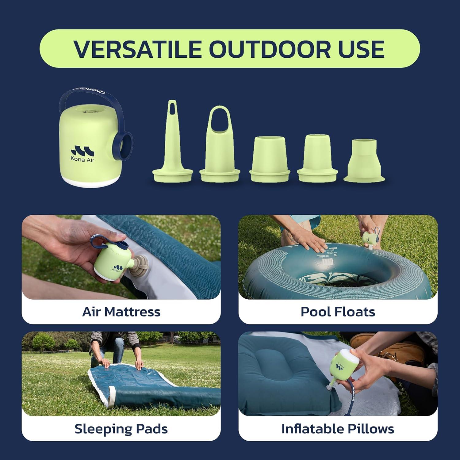 Bomba de Aire Eléctrica Woowind Kona Air 200 LPM Verde