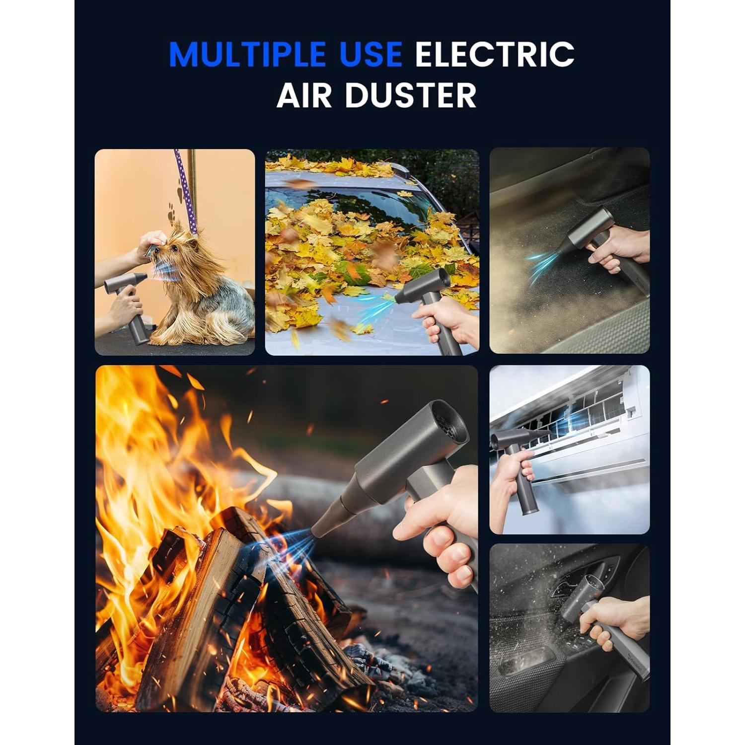 Soplador de Aire RAYBAO 4602 Eléctrico 130000 RPM Portátil